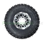 18x7-8 8" Left Wheel Tire Rim Assembly Aluminum Hub for 125cc ATVs Go Karts, Telee Mini Jeeps Go Karts