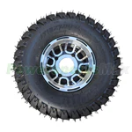 18x7-8 8" Right Wheel Tire Rim Assembly Aluminum Hub for 125cc ATVs Go Karts, Telee Mini Jeeps Go Karts