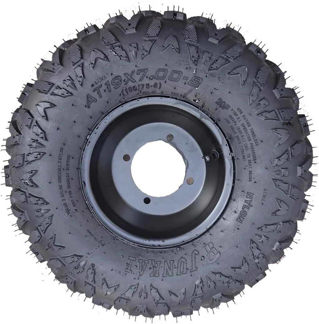 19x7-8 8" Front Wheel Rim Tire Assembly for ATV-P003,ATV-P004,ATV-P008,ATV-P009