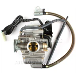 X-PRO®24mm Carburetor w/Electric Choke for 150cc Mopeds / Scooters, ATVs, Go Karts