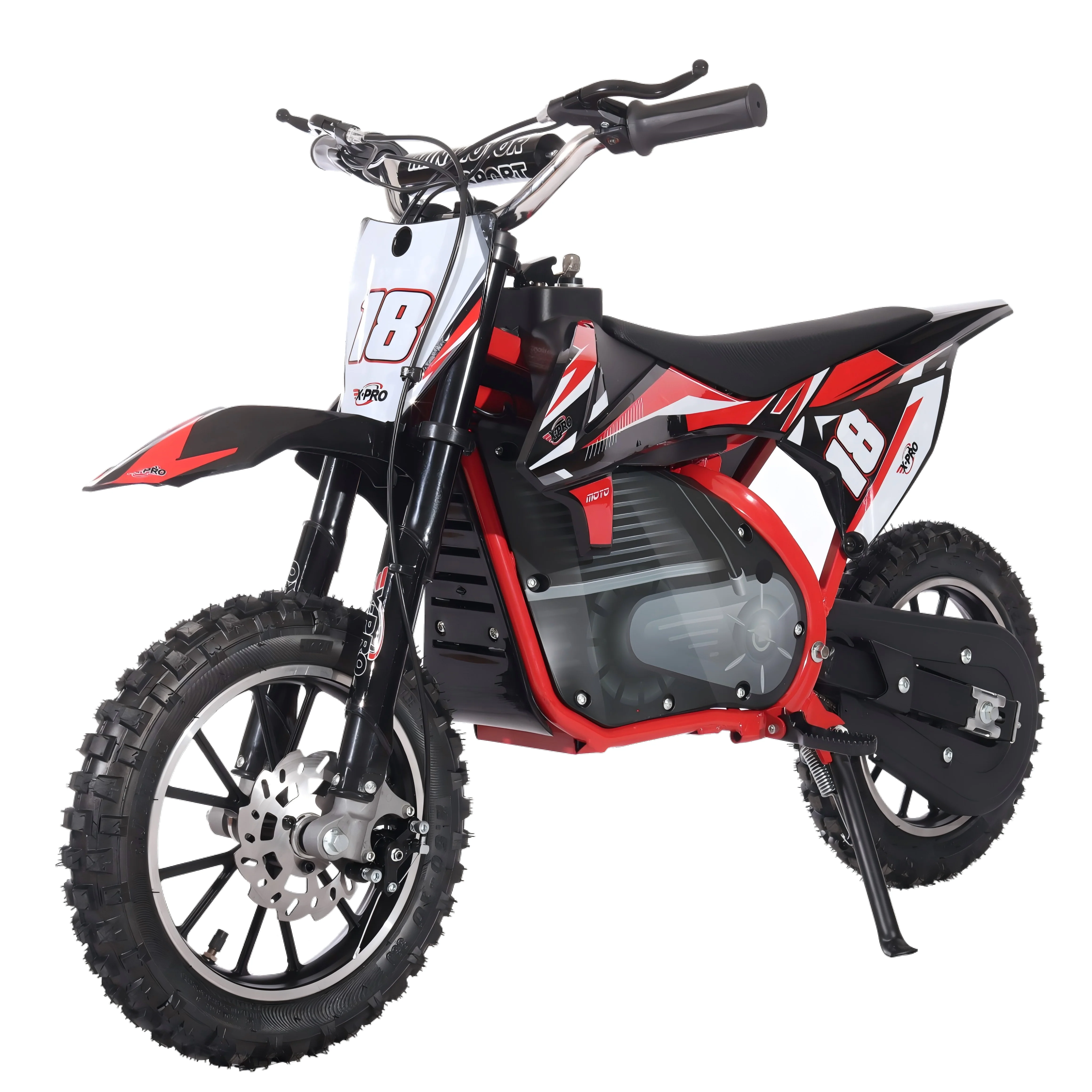 Free Shipping! X-PRO XP500E 500W 36V Electric Dirt Bike with Chain Drive! 10in Wheels! Disc Brakes! - Image 6