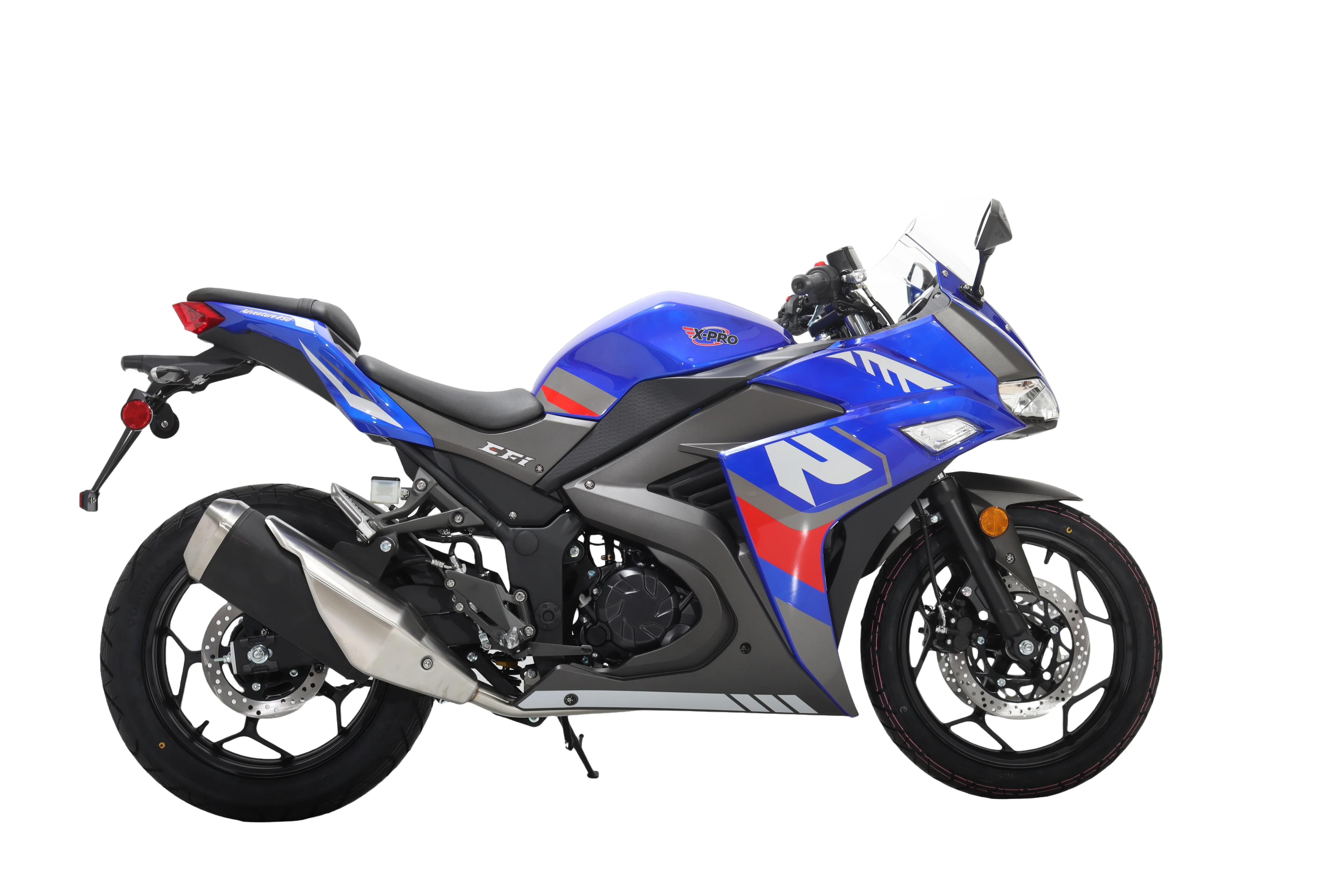 Free Shipping! X-PRO Adventure 250 Electronic Fuel Injection Street Motorcycle with 6-Speed Manual Transmission, Electric Start! 17in Wheels! Assembled In Crate! - Image 12