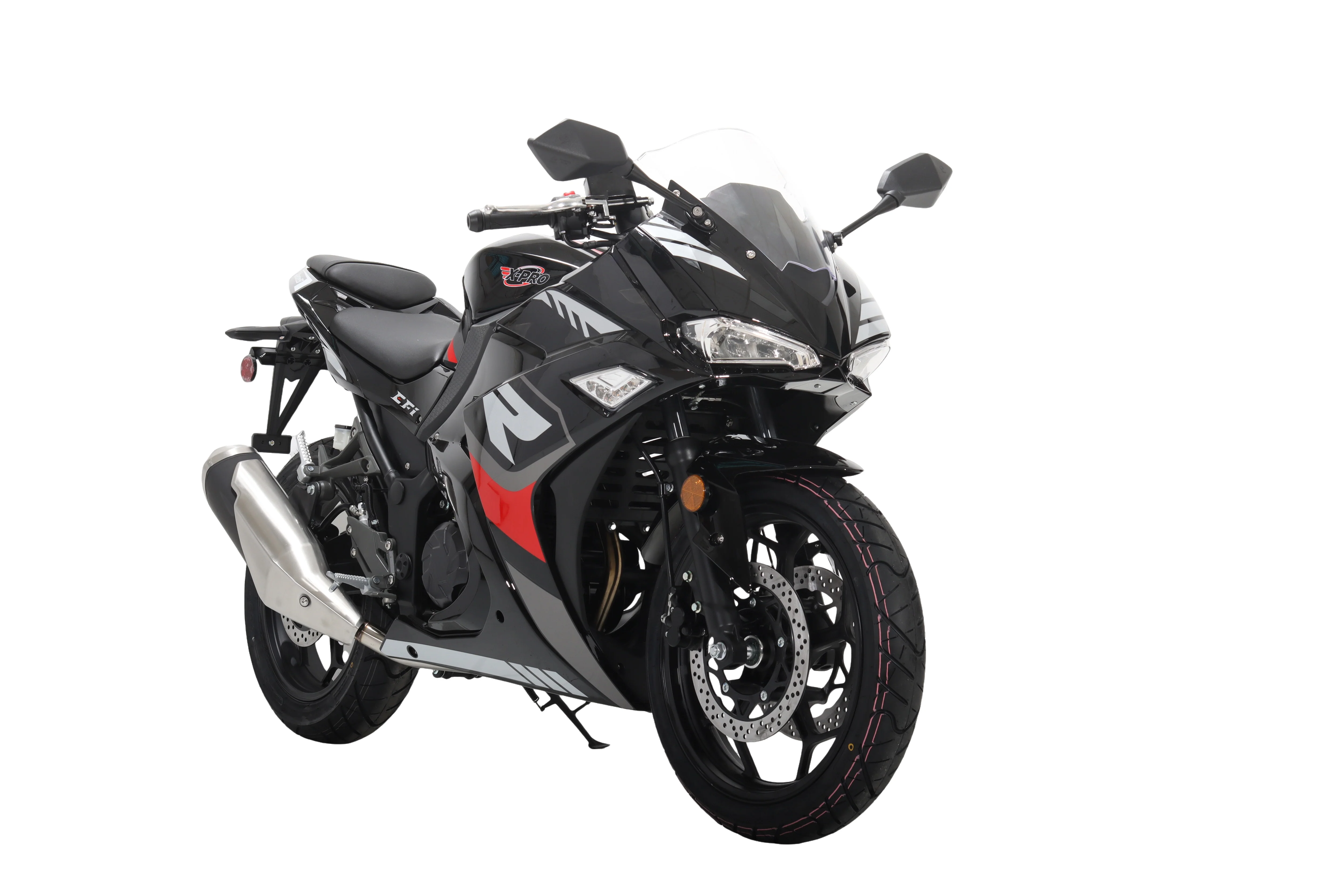Free Shipping! X-PRO Adventure 250 Electronic Fuel Injection Street Motorcycle with 6-Speed Manual Transmission, Electric Start! 17in Wheels! Assembled In Crate! - Image 3