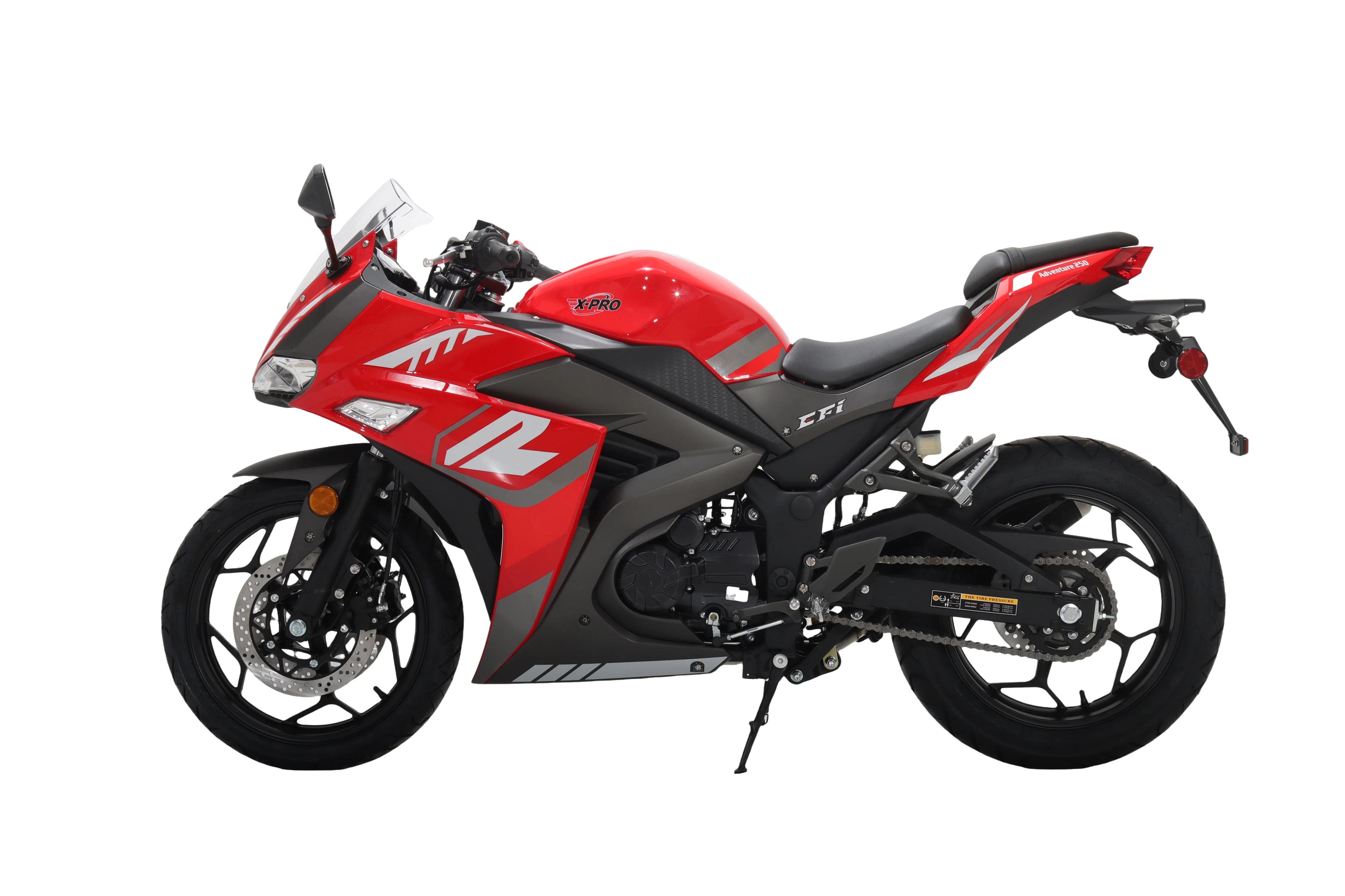 Free Shipping! X-PRO Adventure 250 Electronic Fuel Injection Street Motorcycle with 6-Speed Manual Transmission, Electric Start! 17in Wheels! Assembled In Crate! - Image 32