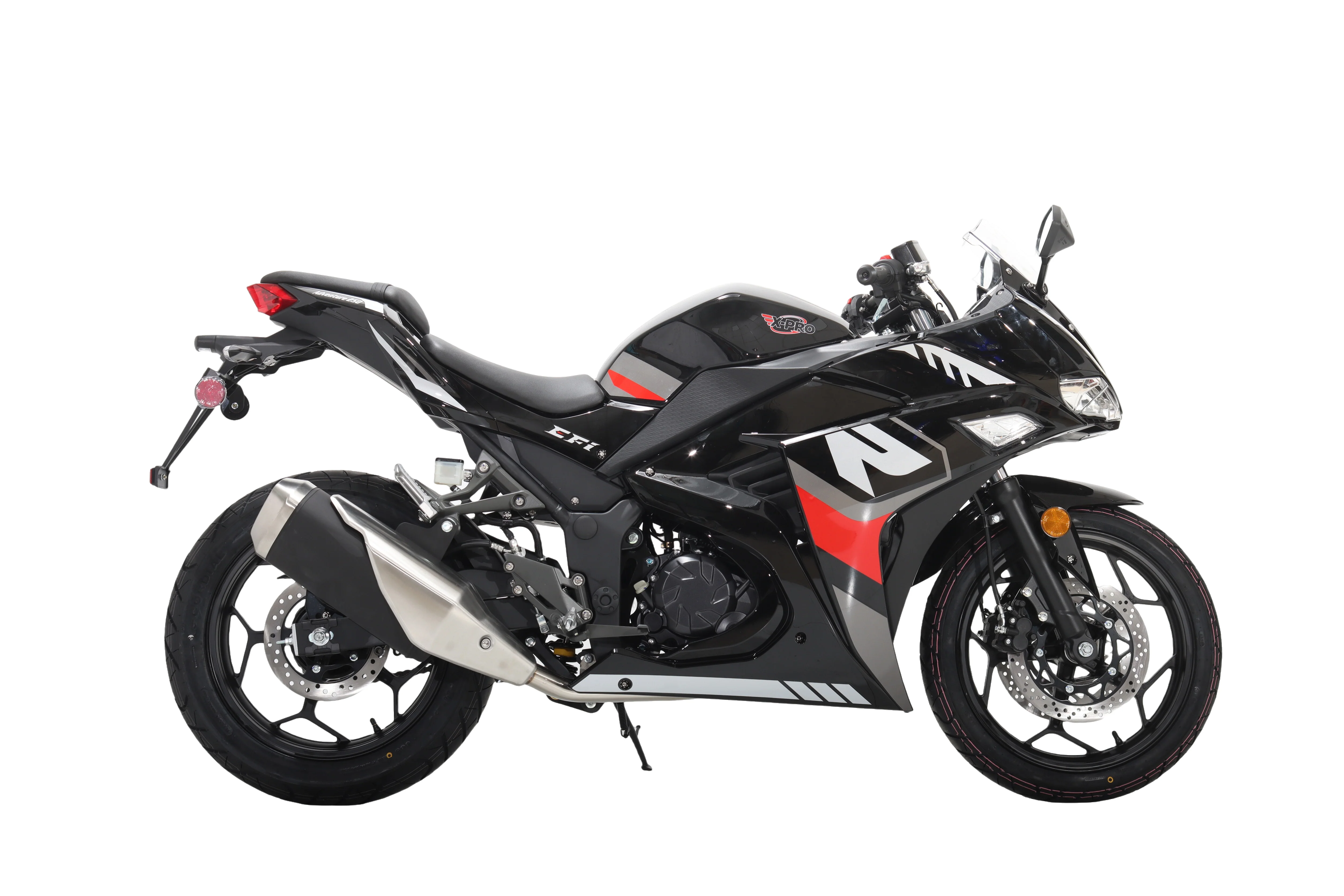 Free Shipping! X-PRO Adventure 250 Electronic Fuel Injection Street Motorcycle with 6-Speed Manual Transmission, Electric Start! 17in Wheels! Assembled In Crate! - Image 4