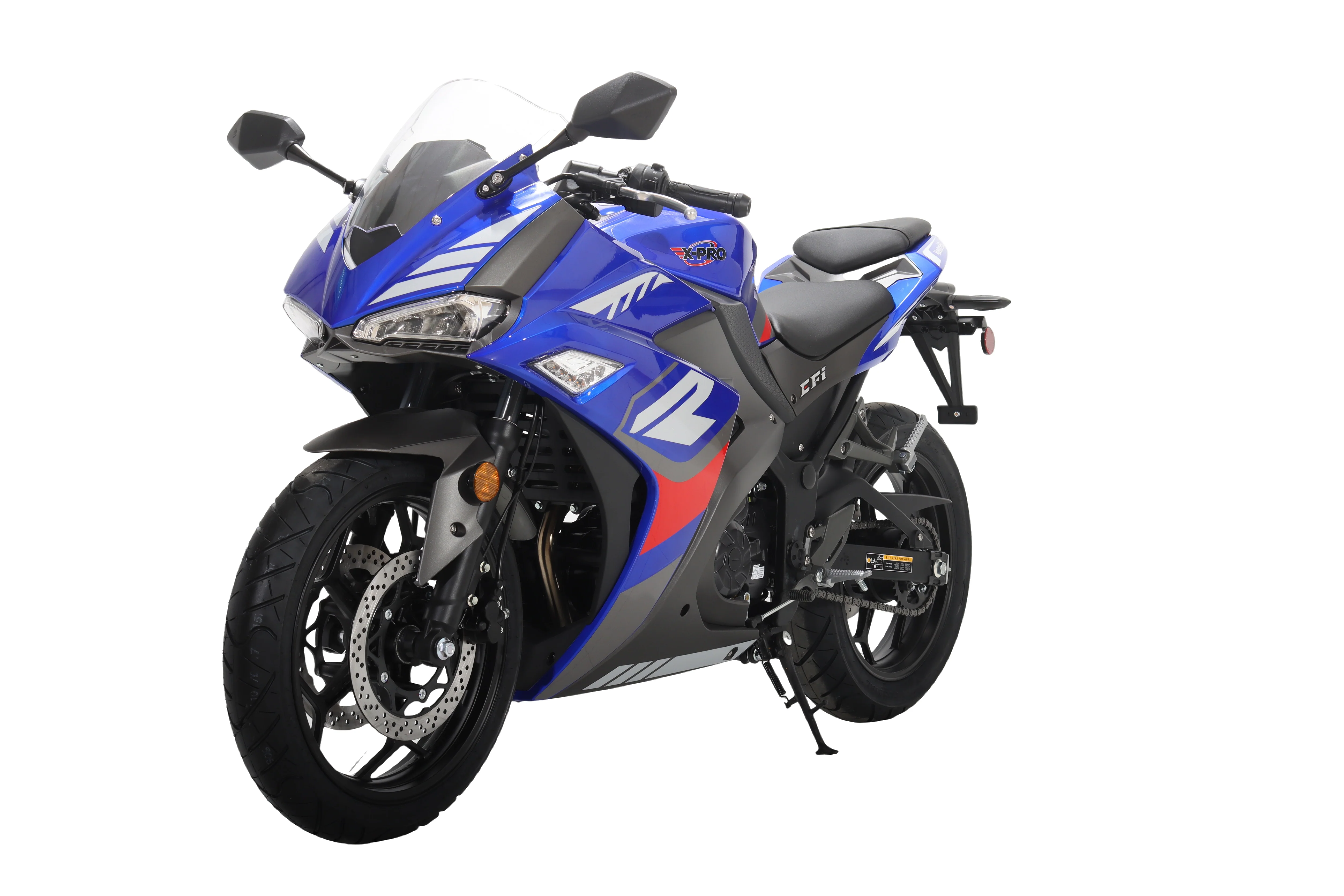 Free Shipping! X-PRO Adventure 250 Electronic Fuel Injection Street Motorcycle with 6-Speed Manual Transmission, Electric Start! 17in Wheels! Assembled In Crate! - Image 9
