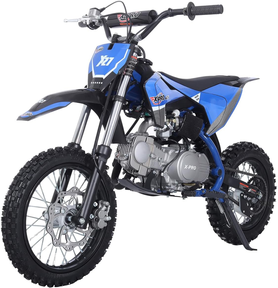 Free Shipping! X-PRO X27 125cc Dirt Bike with 4-Speed Semi-Automatic Transmission, Kick Start, Big 14in/12in Tires! Zongshen Brand Engine! - Image 4