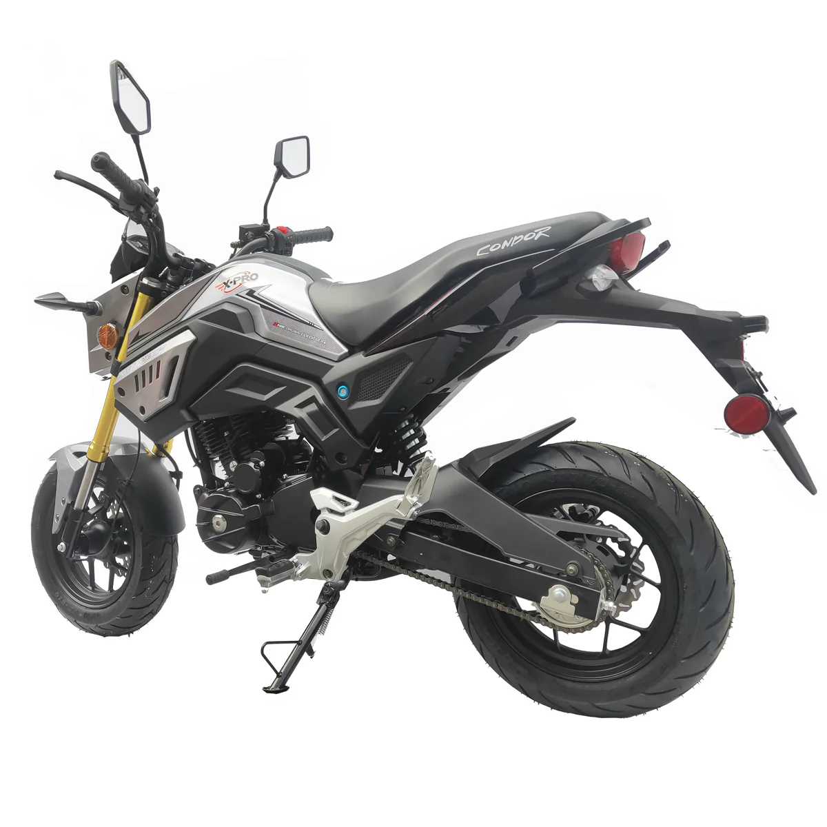 Free Shipping! X-PRO Condor150cc Street Motorcycle with 5-Speed Manual Transmission, Electric/Kick Start! 12in Wheels! - Image 4