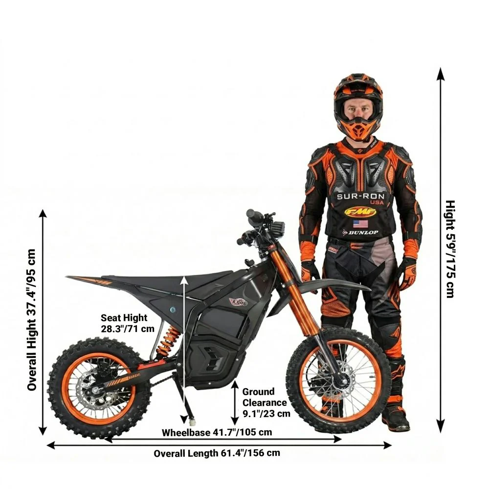Free Shipping! X-PRO E-HAWK Electric Dirt Bike — 3500W Peak Mid-Drive Gearbox, 48V 23.5Ah, Up to 42+ MPH - Image 8