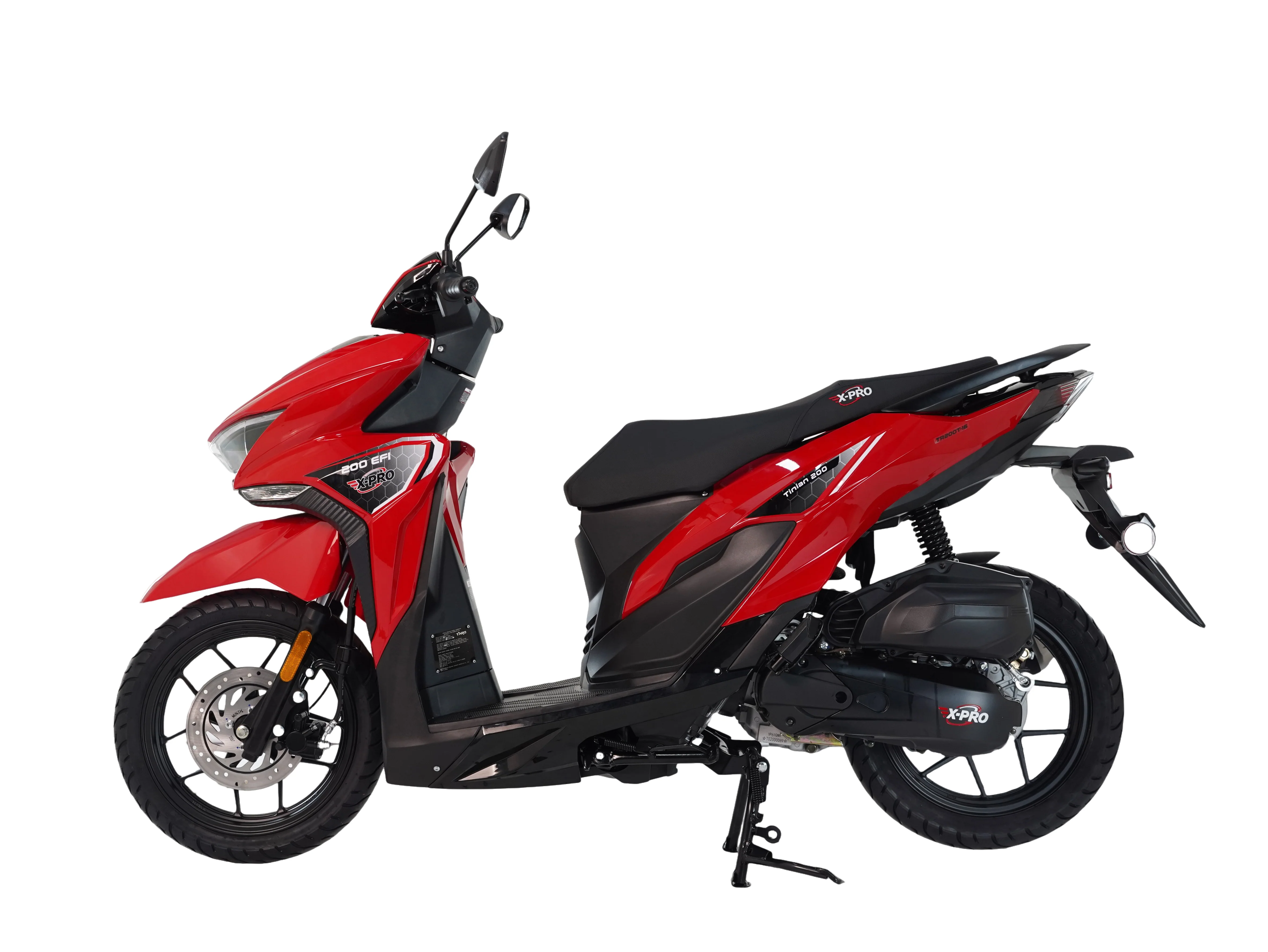 Free Shipping! X-PRO Tinian 200 EFI Electronic Fuel Injection Scooter with CVT Transmission, 14" Alloy Wheels, LED Headlights! - Image 24