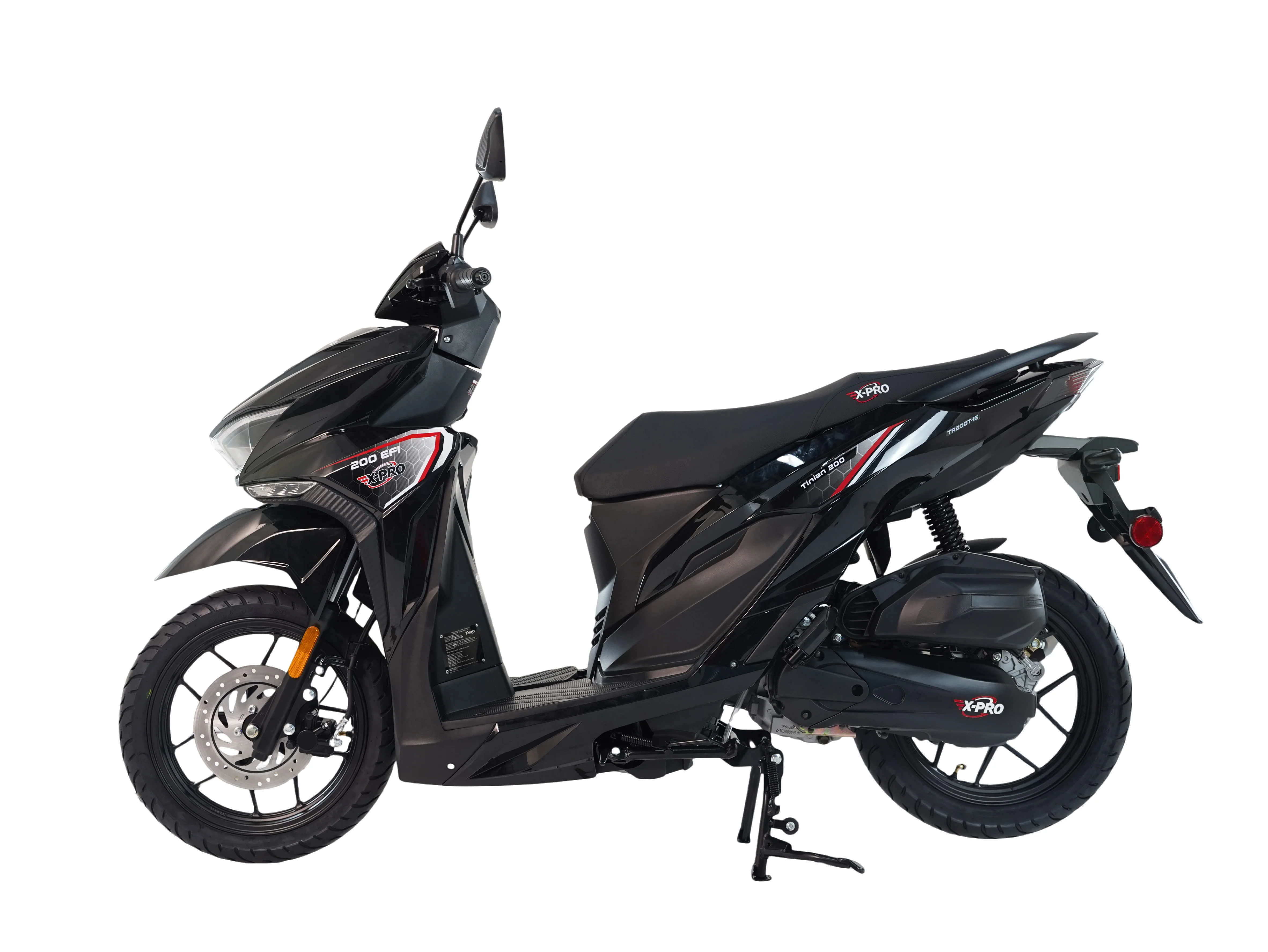 Free Shipping! X-PRO Tinian 200 EFI Electronic Fuel Injection Scooter with CVT Transmission, 14" Alloy Wheels, LED Headlights! - Image 8