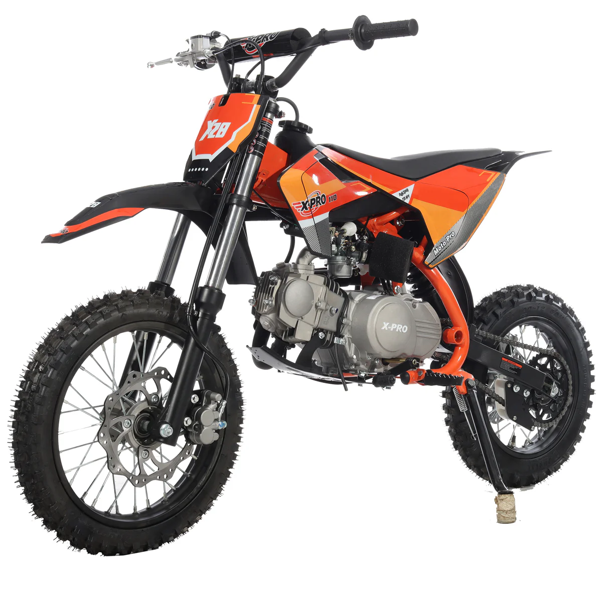 Free Shipping! X-PRO X29 110cc K013 Dirt Bike with Automatic Transmission, Electric Start, Big 14in/12in Tires! Cradle Type Steel Tube Frame! - Image 8
