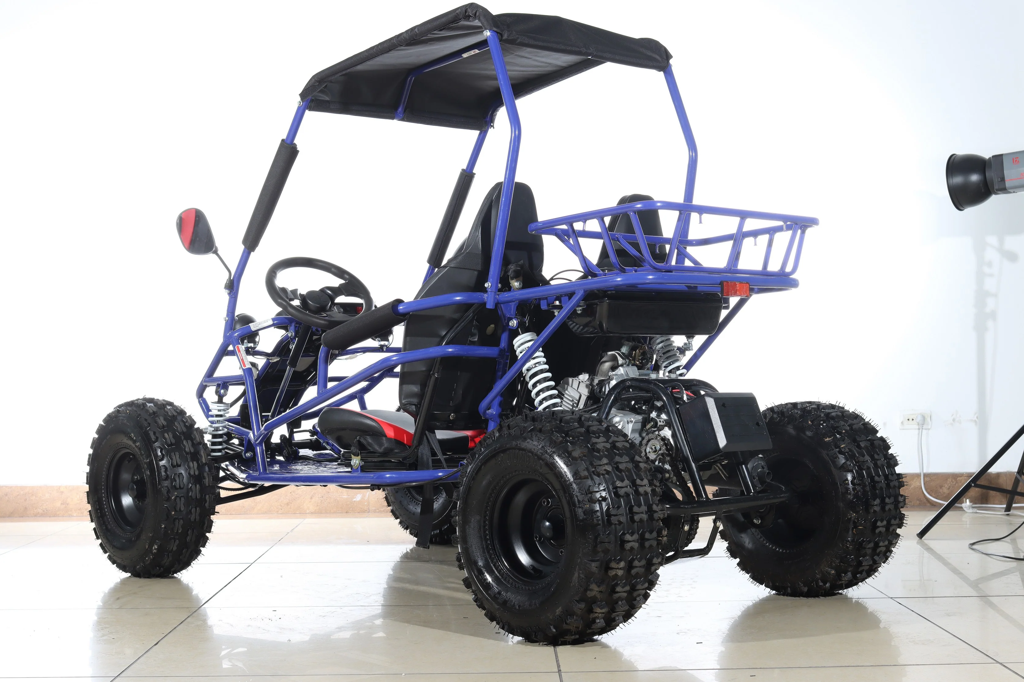 Free shipping! X-PRO Rover 125cc Go Kart with 3-Speed Semi-Automatic Transmission w/Reverse, LED Headlights, Big 19in/18in Wheels! - Image 23