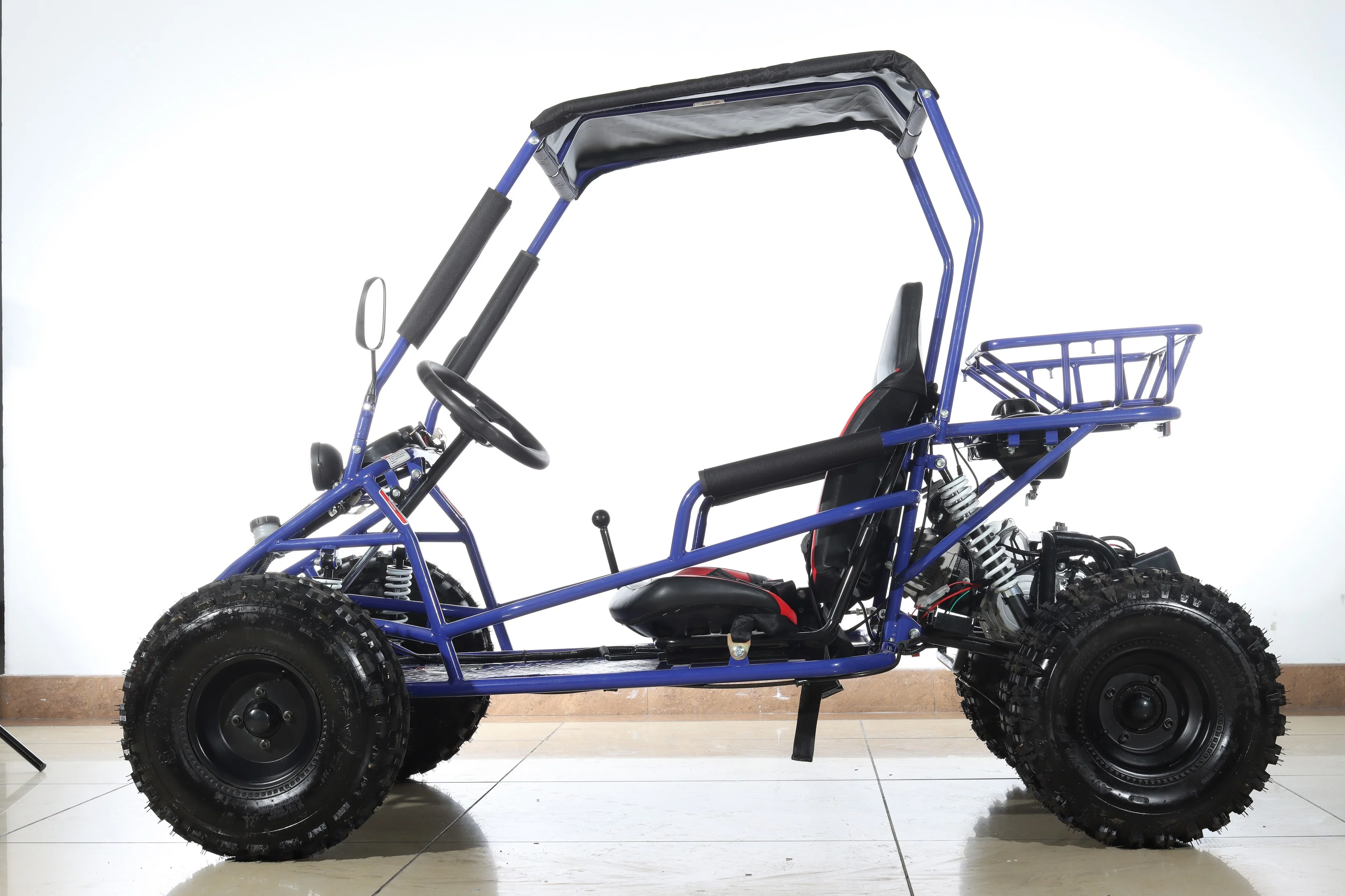 Free shipping! X-PRO Rover 125cc Go Kart with 3-Speed Semi-Automatic Transmission w/Reverse, LED Headlights, Big 19in/18in Wheels! - Image 24