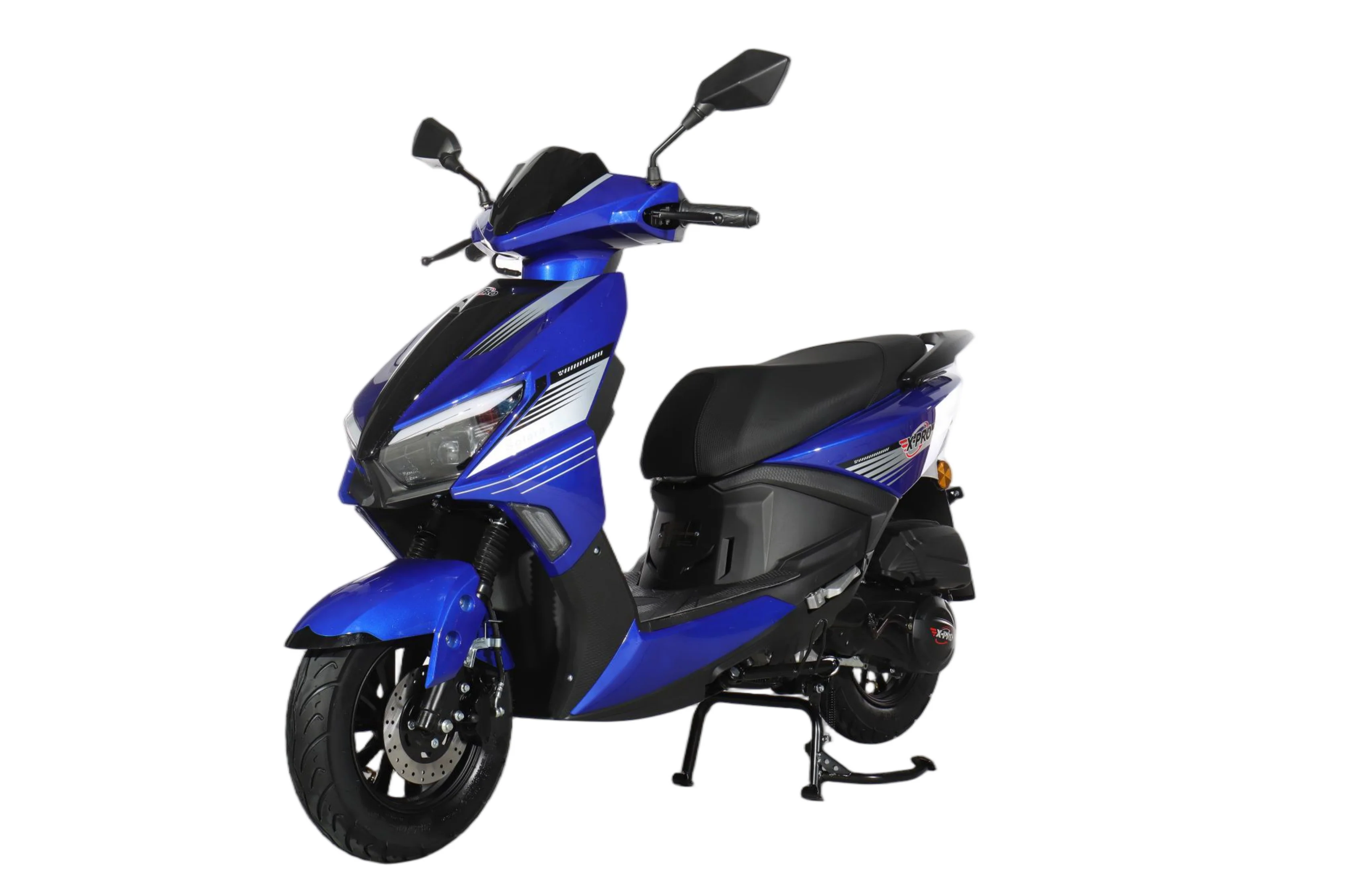 Free Shipping! X-PRO Solara 150cc Moped Scooter with 10" Wheels! Electric/Kick Start, Large LED Headlights! - Image 3