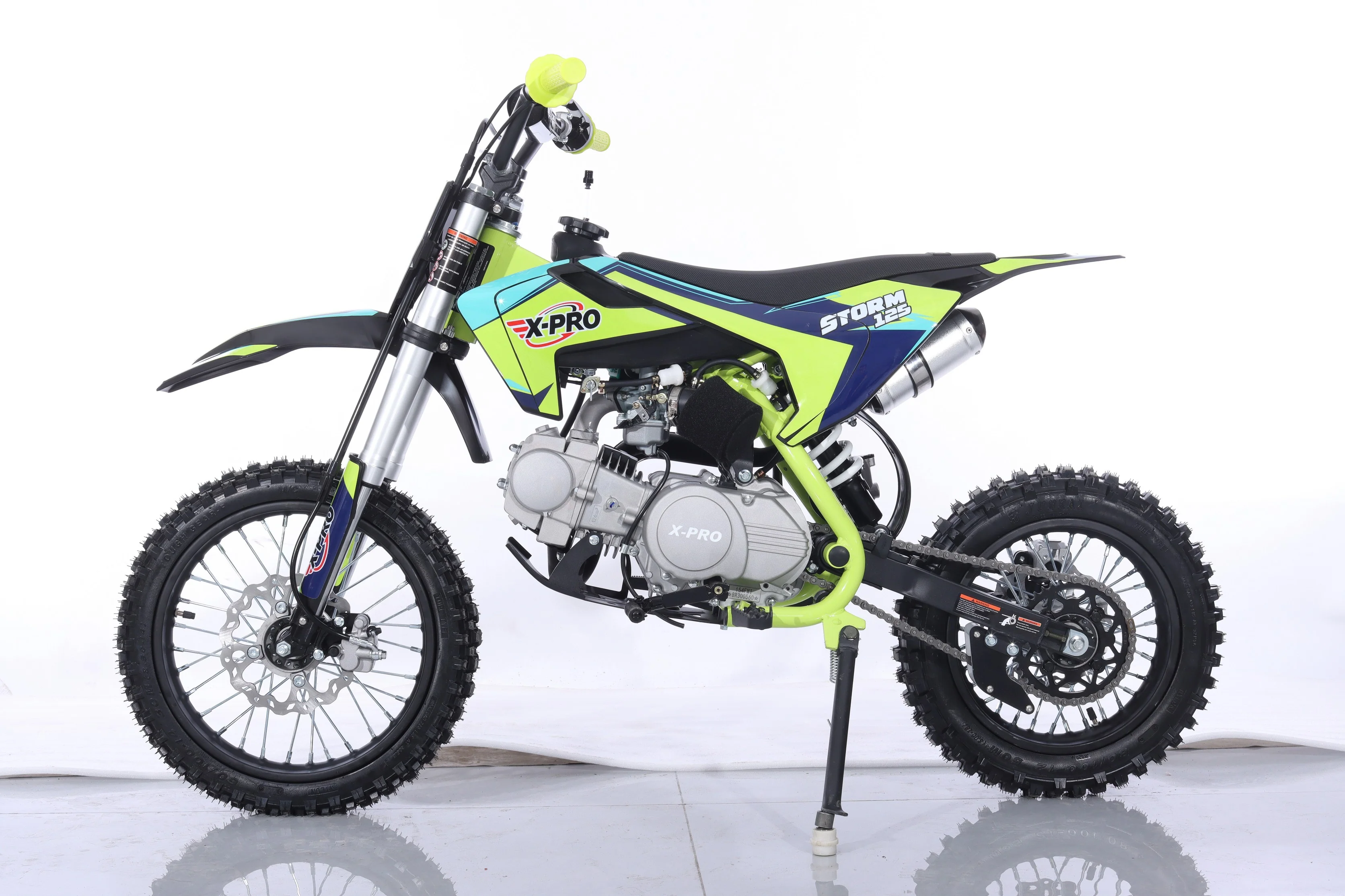 Free Shipping! X-PRO Storm 125cc Dirt Bike with 4-Speed Semi-Automatic Transmission, Kick Start, Big 14in/12in Tires! Zongshen Brand Engine! - Image 16