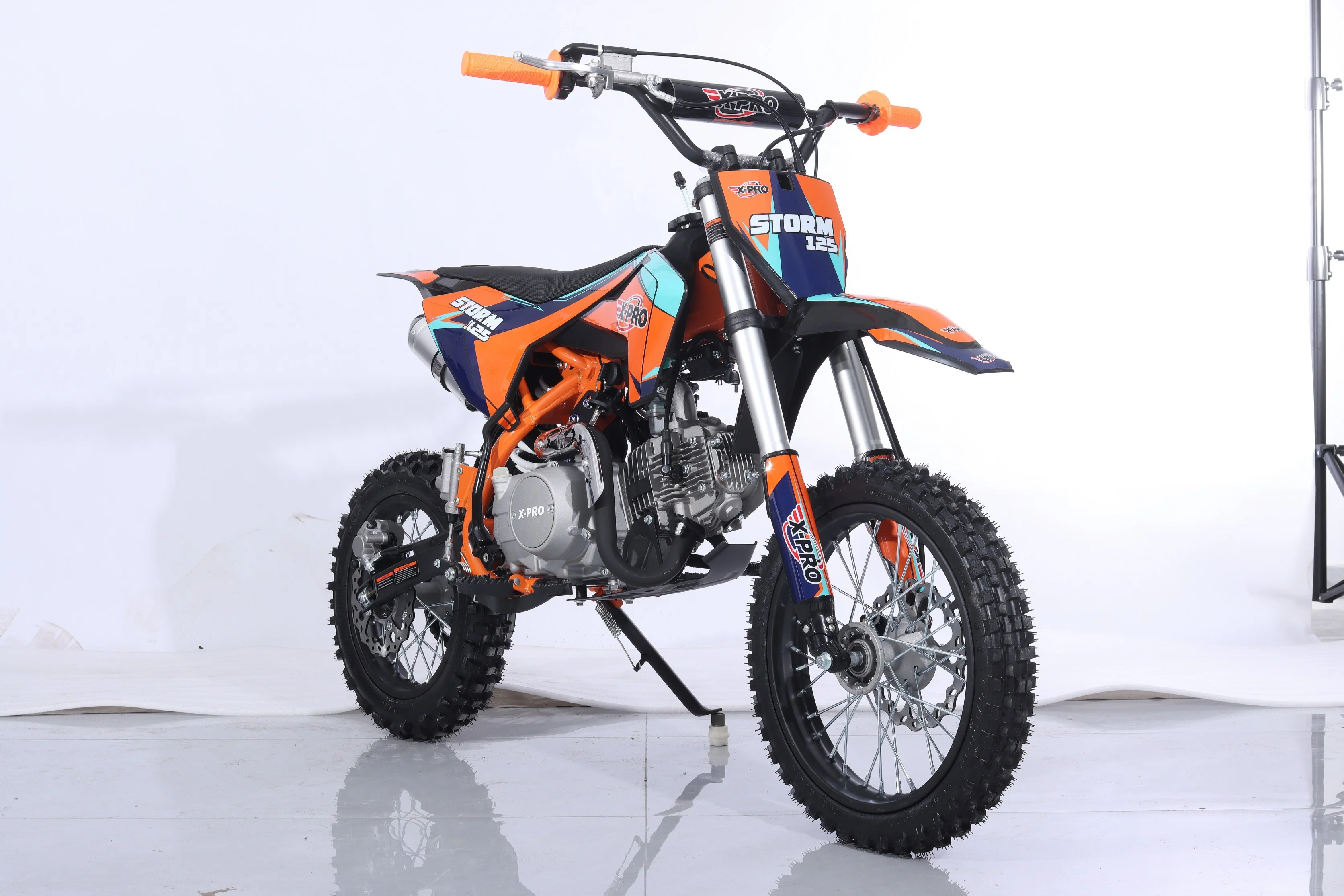 Free Shipping! X-PRO Storm 125cc Dirt Bike with 4-Speed Semi-Automatic Transmission, Kick Start, Big 14in/12in Tires! Zongshen Brand Engine! - Image 19