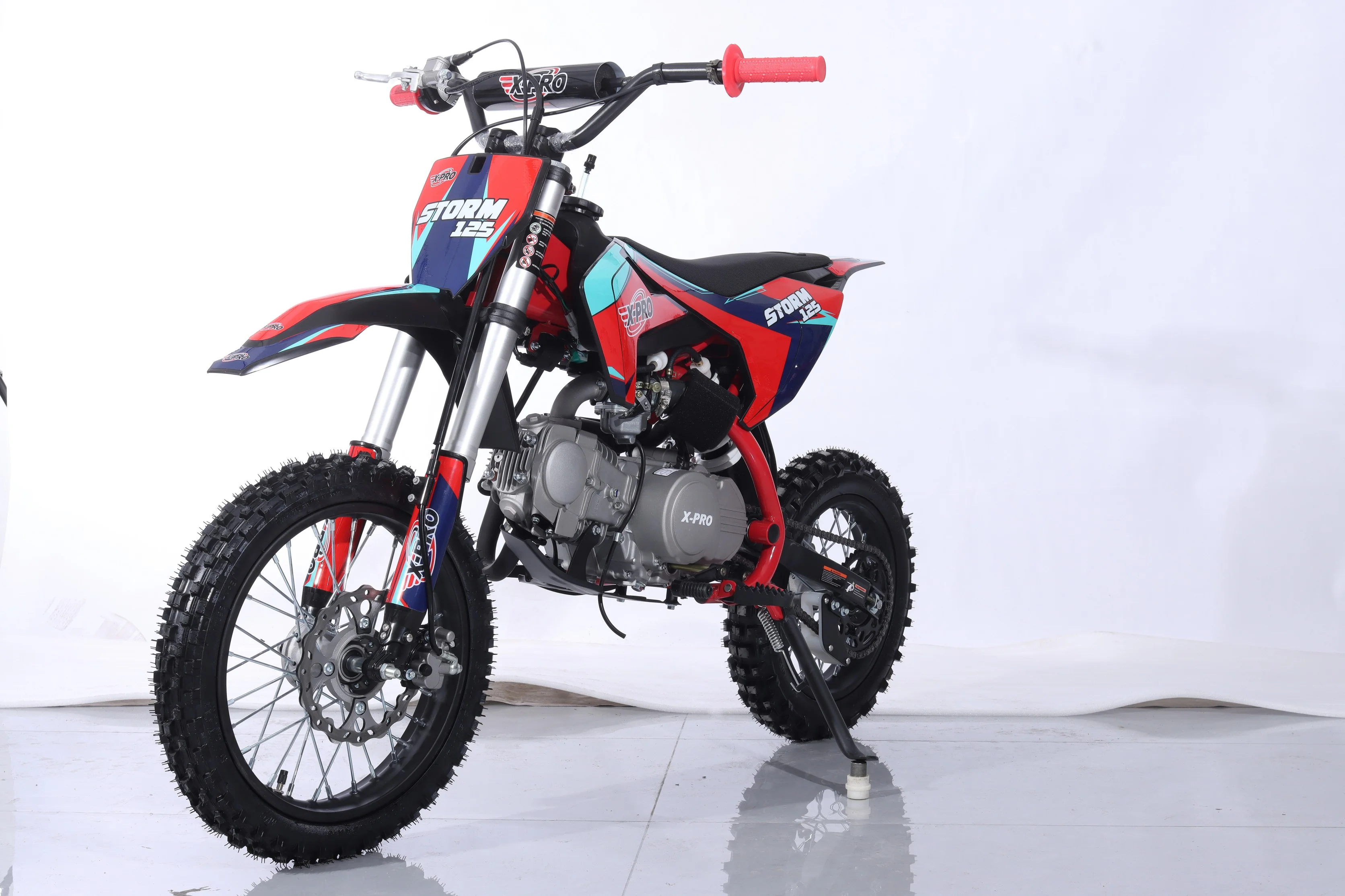 Free Shipping! X-PRO Storm 125cc Dirt Bike with 4-Speed Semi-Automatic Transmission, Kick Start, Big 14in/12in Tires! Zongshen Brand Engine! - Image 25