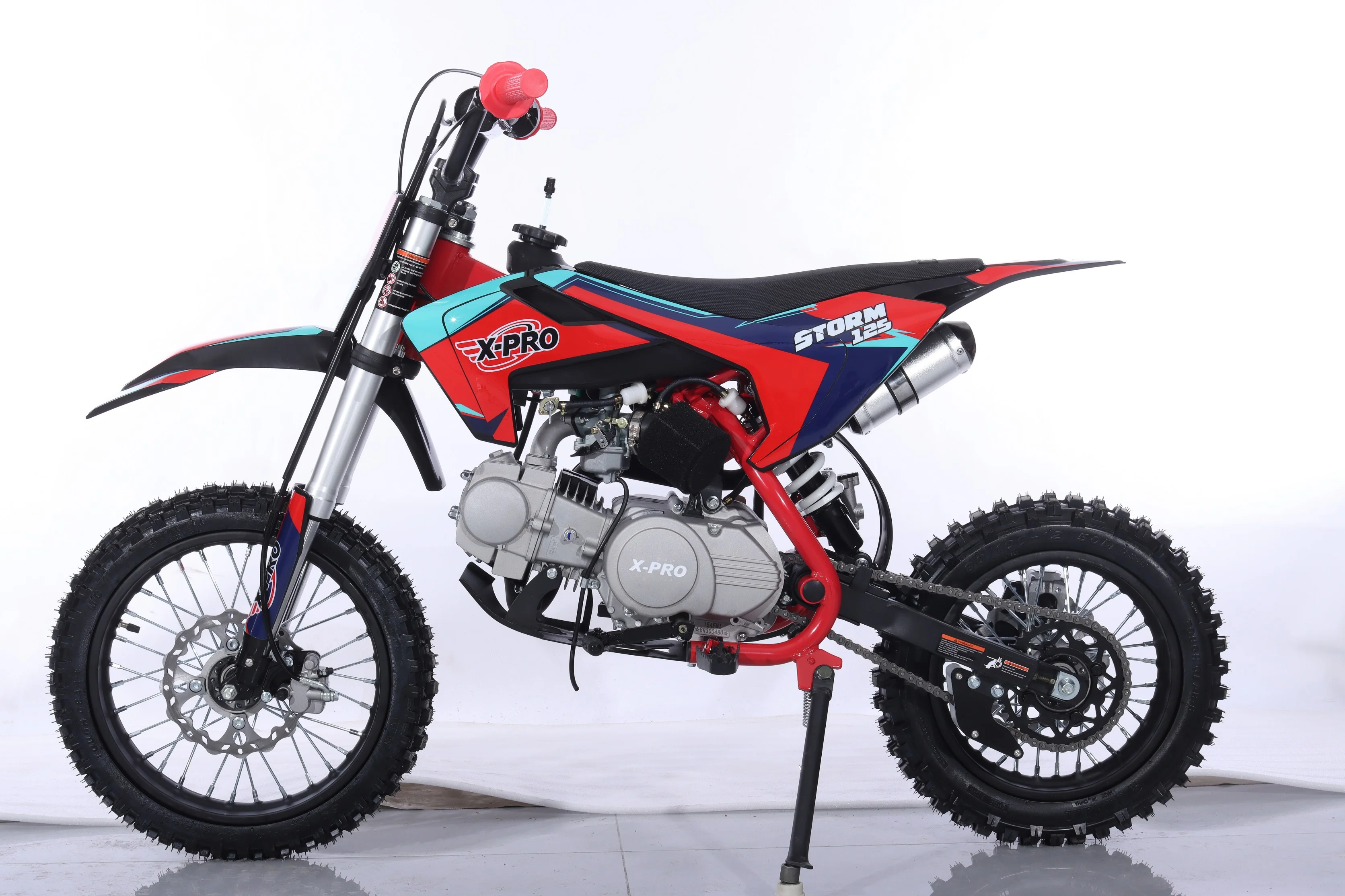Free Shipping! X-PRO Storm 125cc Dirt Bike with 4-Speed Semi-Automatic Transmission, Kick Start, Big 14in/12in Tires! Zongshen Brand Engine! - Image 32