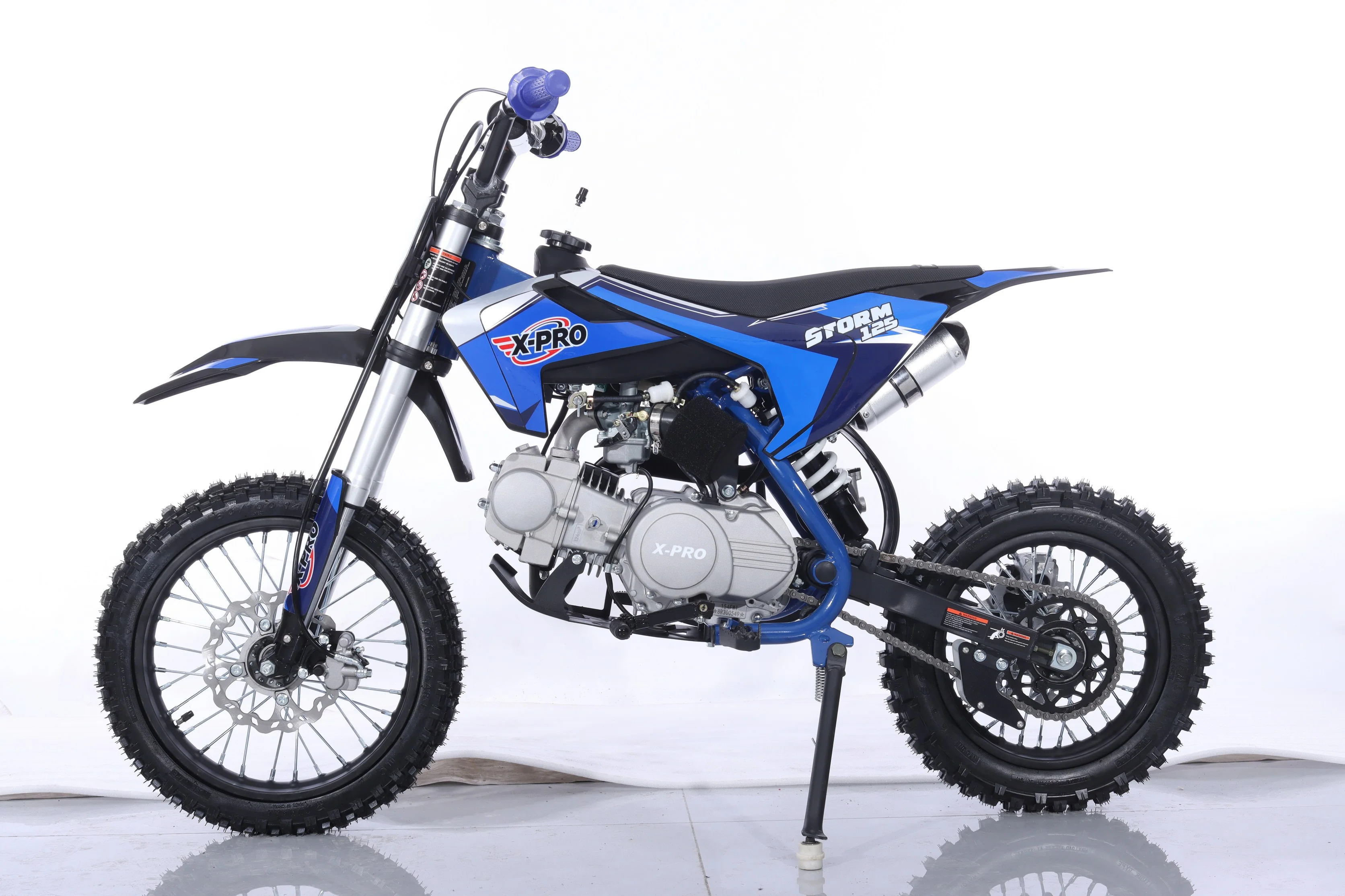 Free Shipping! X-PRO Storm 125cc Dirt Bike with 4-Speed Semi-Automatic Transmission, Kick Start, Big 14in/12in Tires! Zongshen Brand Engine! - Image 40
