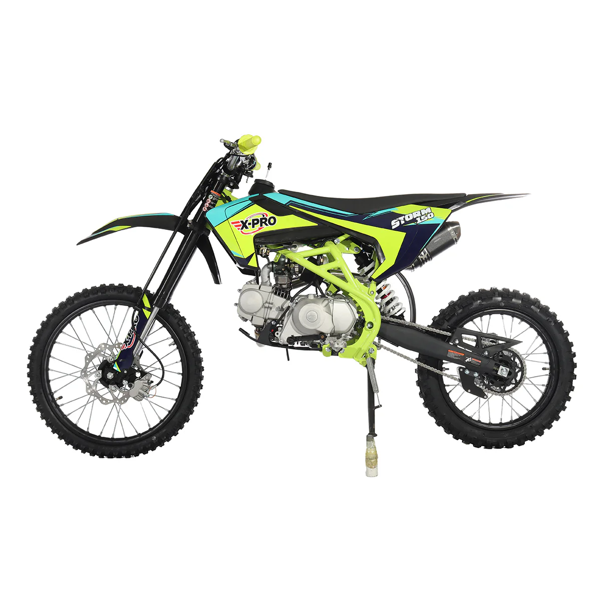 Free Shipping! X-PRO Storm 150 Dirt Bike with 4-Speed Manual Transmission, Electric/Kick Start, Big 19in/16in Tires! - Image 15