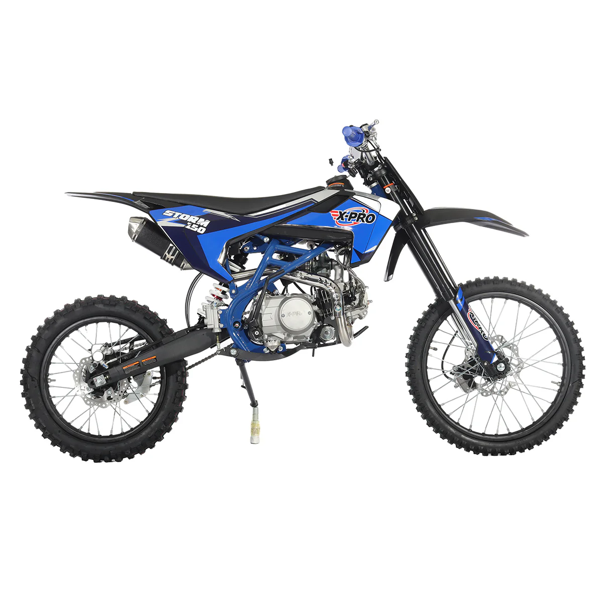 Free Shipping! X-PRO Storm 150 Dirt Bike with 4-Speed Manual Transmission, Electric/Kick Start, Big 19in/16in Tires! - Image 19