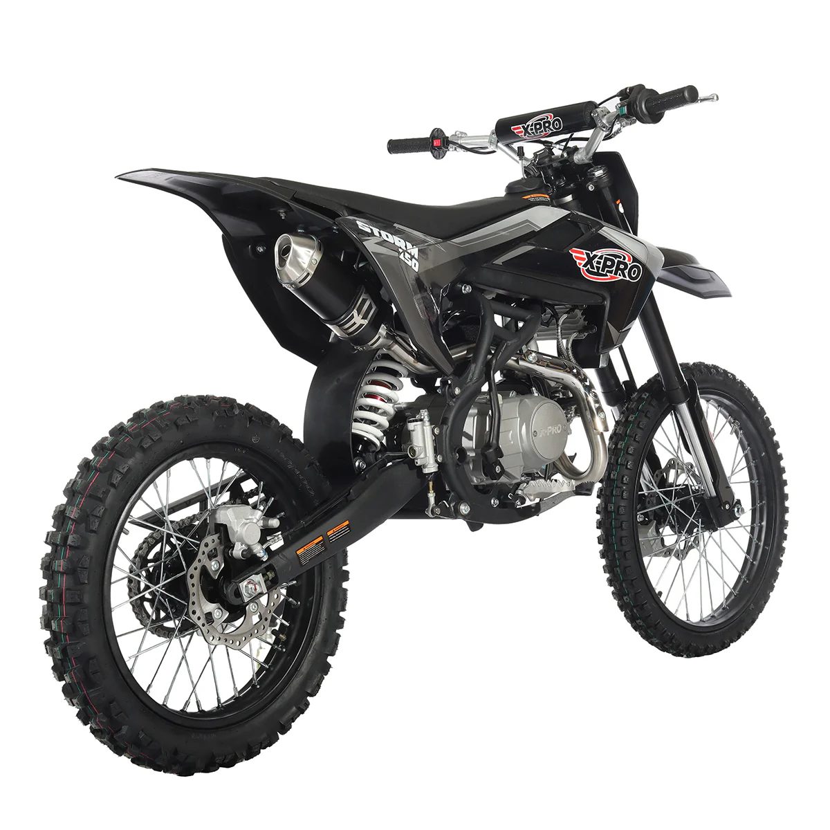 Free Shipping! X-PRO Storm 150 Dirt Bike with 4-Speed Manual Transmission, Electric/Kick Start, Big 19in/16in Tires! - Image 4