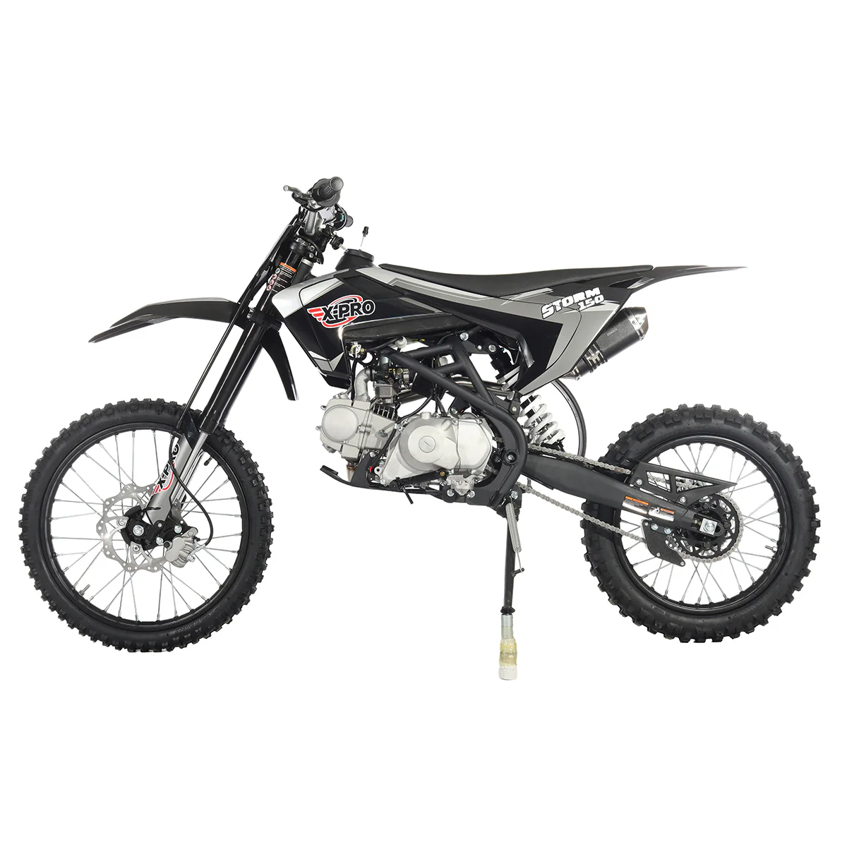 Free Shipping! X-PRO Storm 150 Dirt Bike with 4-Speed Manual Transmission, Electric/Kick Start, Big 19in/16in Tires! - Image 5