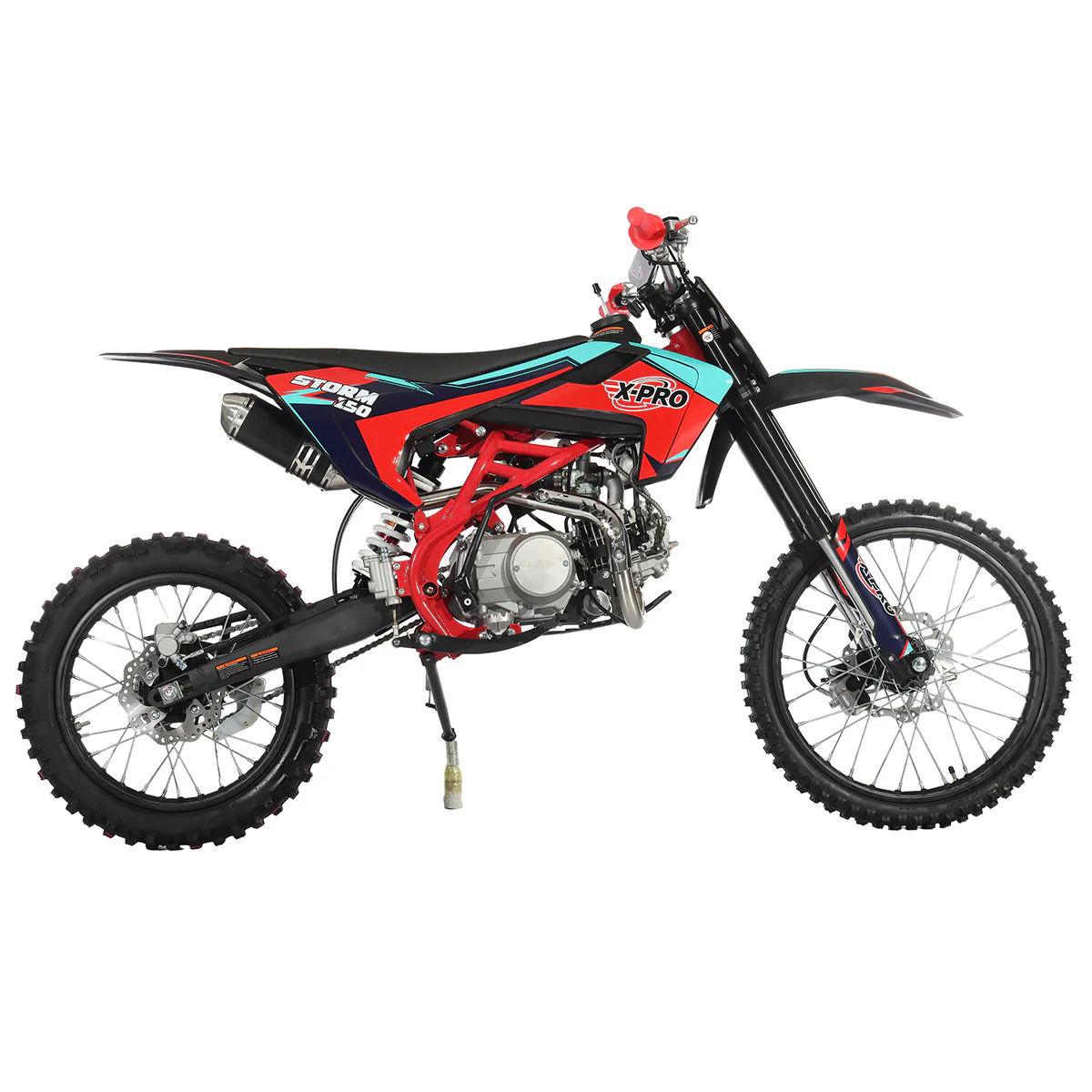 Free Shipping! X-PRO Storm 150 Dirt Bike with 4-Speed Manual Transmission, Electric/Kick Start, Big 19in/16in Tires! - Image 8