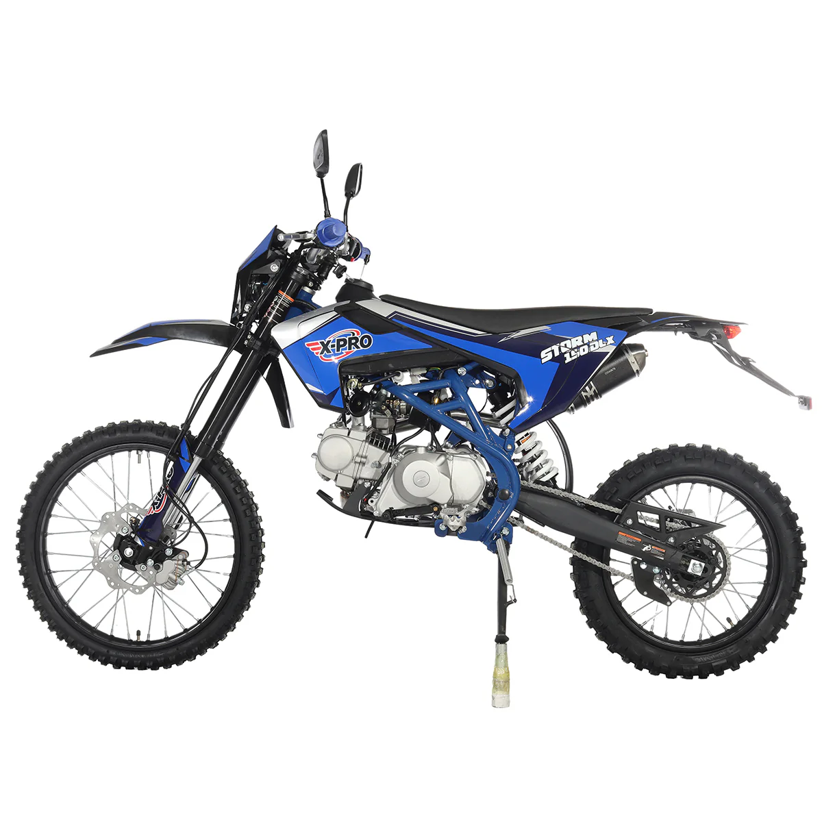 Free Shipping! X-PRO Storm DLX 150 Dirt Bike with All Lights, 4-Speed Manual Transmission, Electric/Kick Start, Big 19in/16in Tires! - Image 10