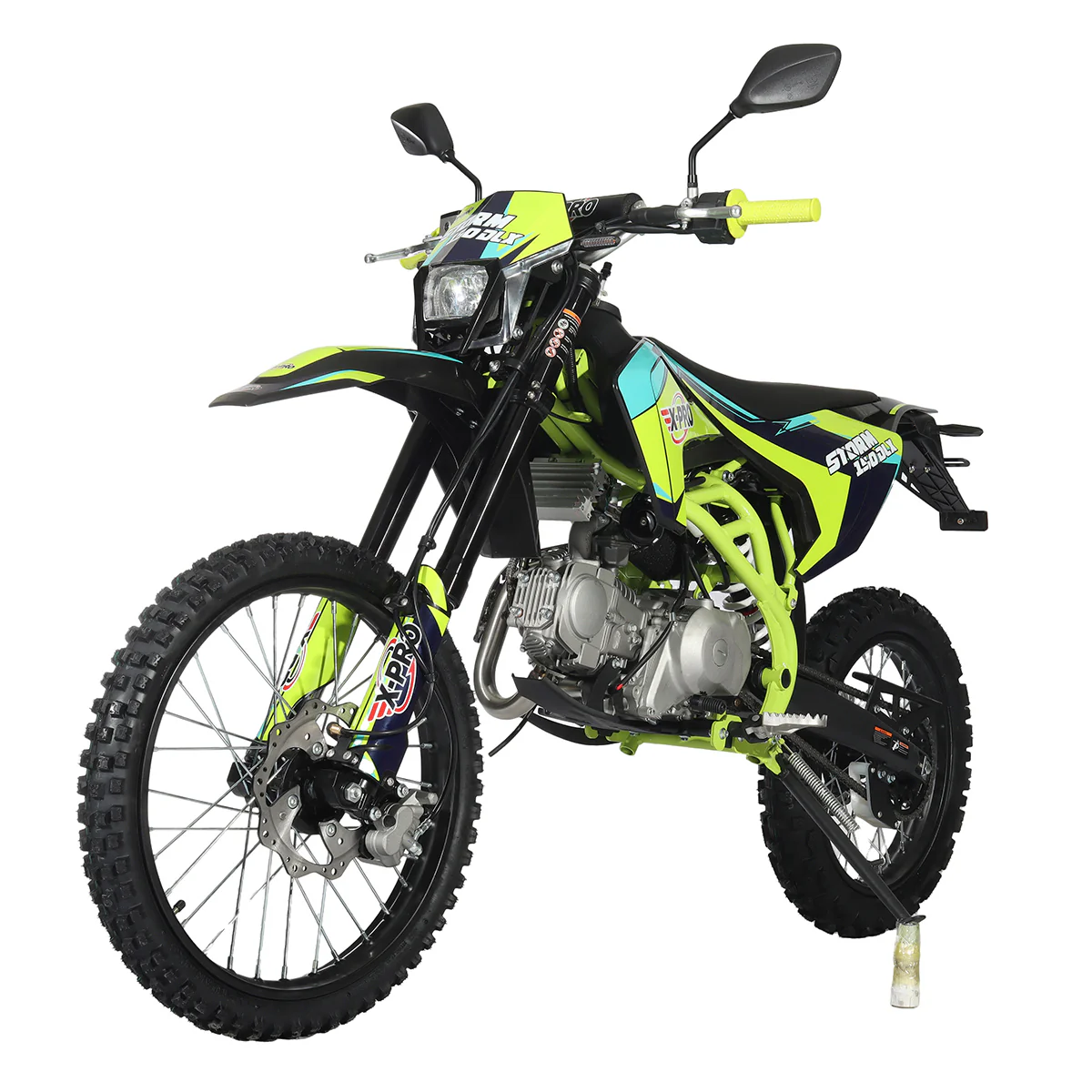 Free Shipping! X-PRO Storm DLX 150 Dirt Bike with All Lights, 4-Speed Manual Transmission, Electric/Kick Start, Big 19in/16in Tires! - Image 11