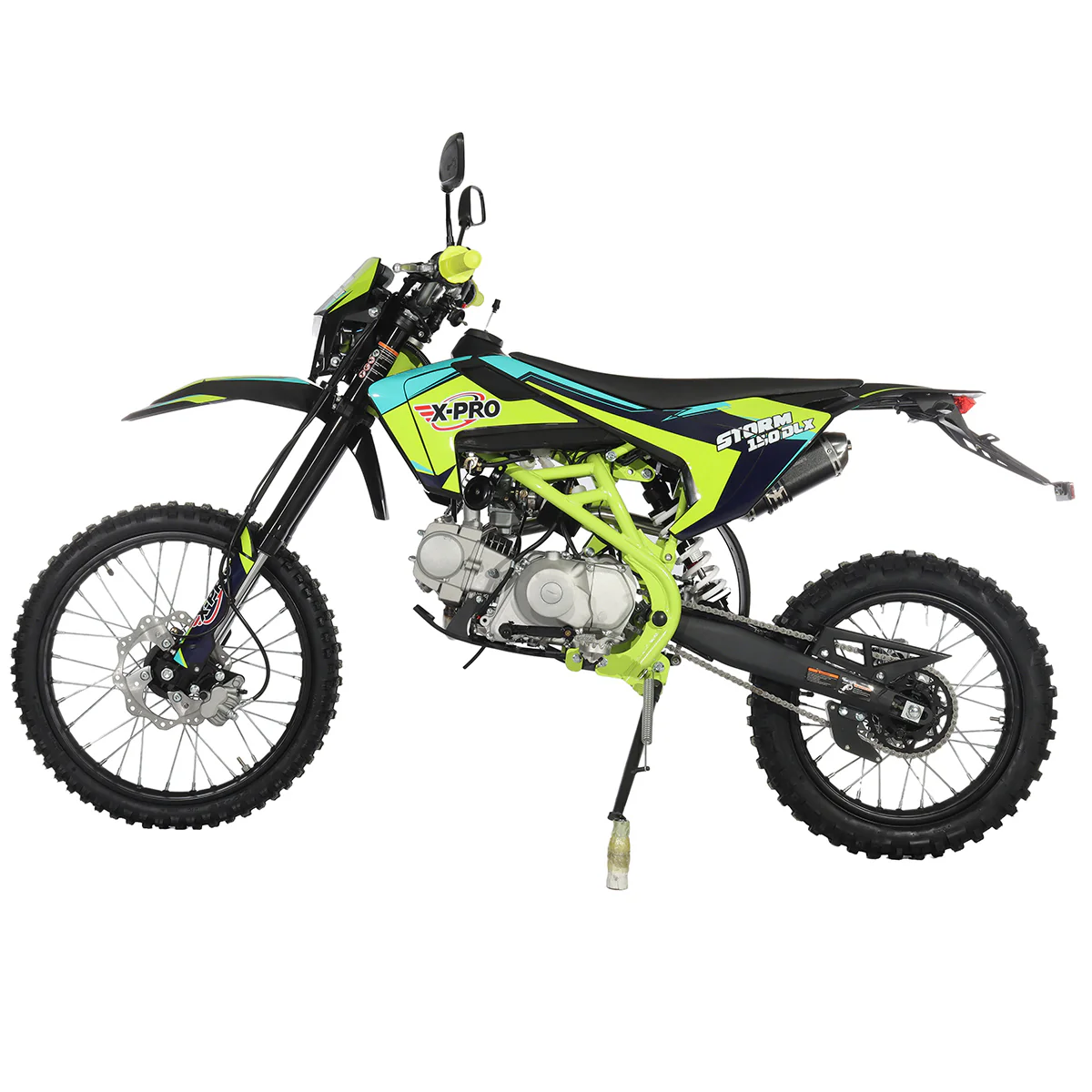 Free Shipping! X-PRO Storm DLX 150 Dirt Bike with All Lights, 4-Speed Manual Transmission, Electric/Kick Start, Big 19in/16in Tires! - Image 15