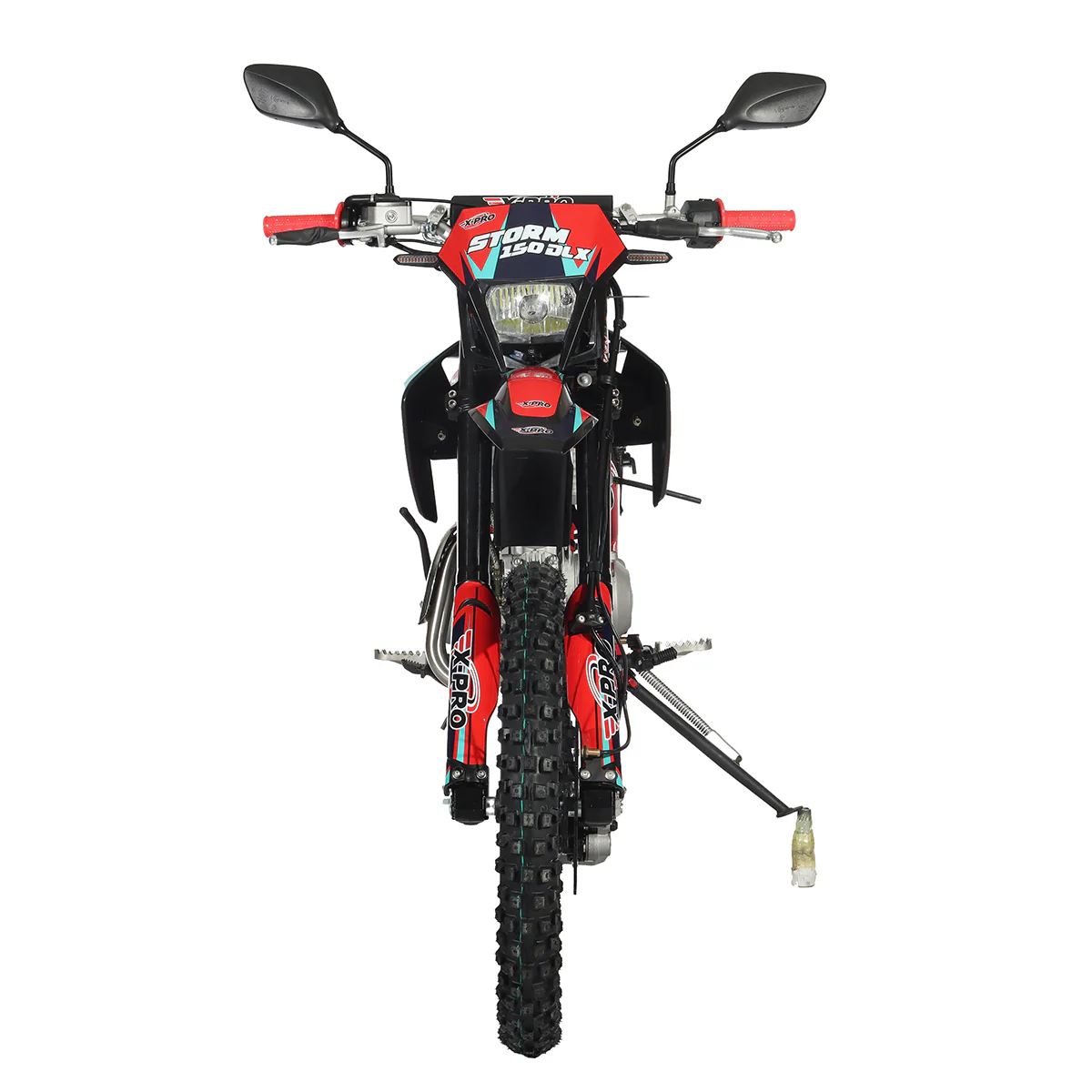 Free Shipping! X-PRO Storm DLX 150 Dirt Bike with All Lights, 4-Speed Manual Transmission, Electric/Kick Start, Big 19in/16in Tires! - Image 17