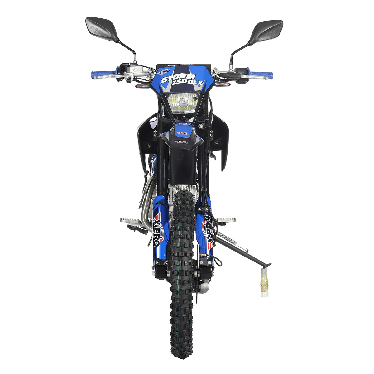 Free Shipping! X-PRO Storm DLX 150 Dirt Bike with All Lights, 4-Speed Manual Transmission, Electric/Kick Start, Big 19in/16in Tires! - Image 7