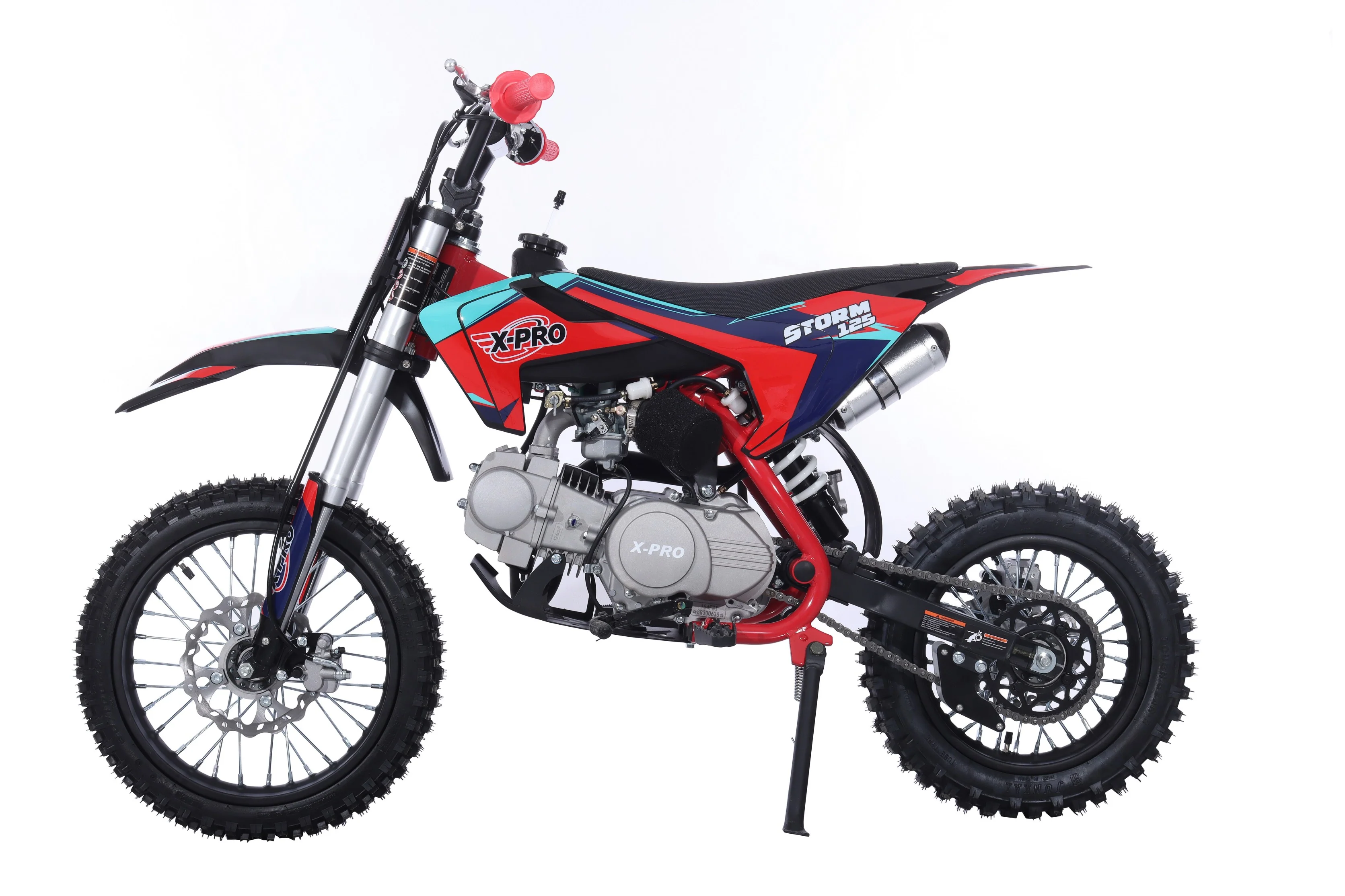 Free Shipping! X-PRO Strom 125cc Dirt Bike with 4-Speed Manual Transmission, Kick Start, Big 14in/12in Tires! Zongshen Brand Engine! - Image 24