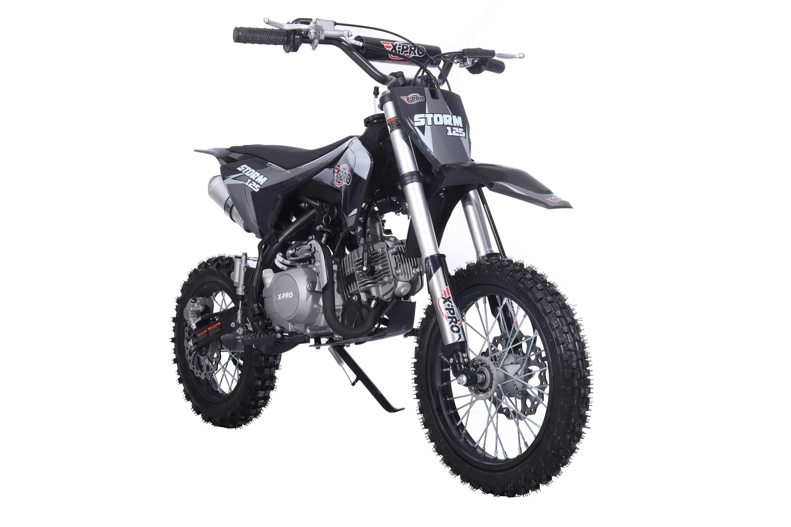 Free Shipping! X-PRO Strom 125cc Dirt Bike with 4-Speed Manual Transmission, Kick Start, Big 14in/12in Tires! Zongshen Brand Engine! - Image 3