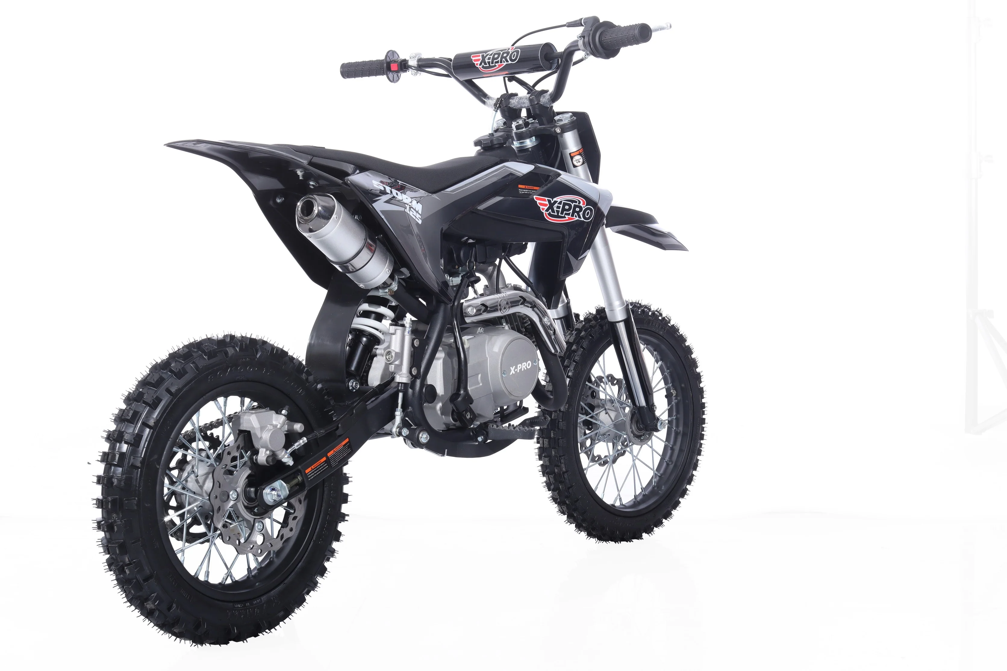 Free Shipping! X-PRO Strom 125cc Dirt Bike with 4-Speed Manual Transmission, Kick Start, Big 14in/12in Tires! Zongshen Brand Engine! - Image 5