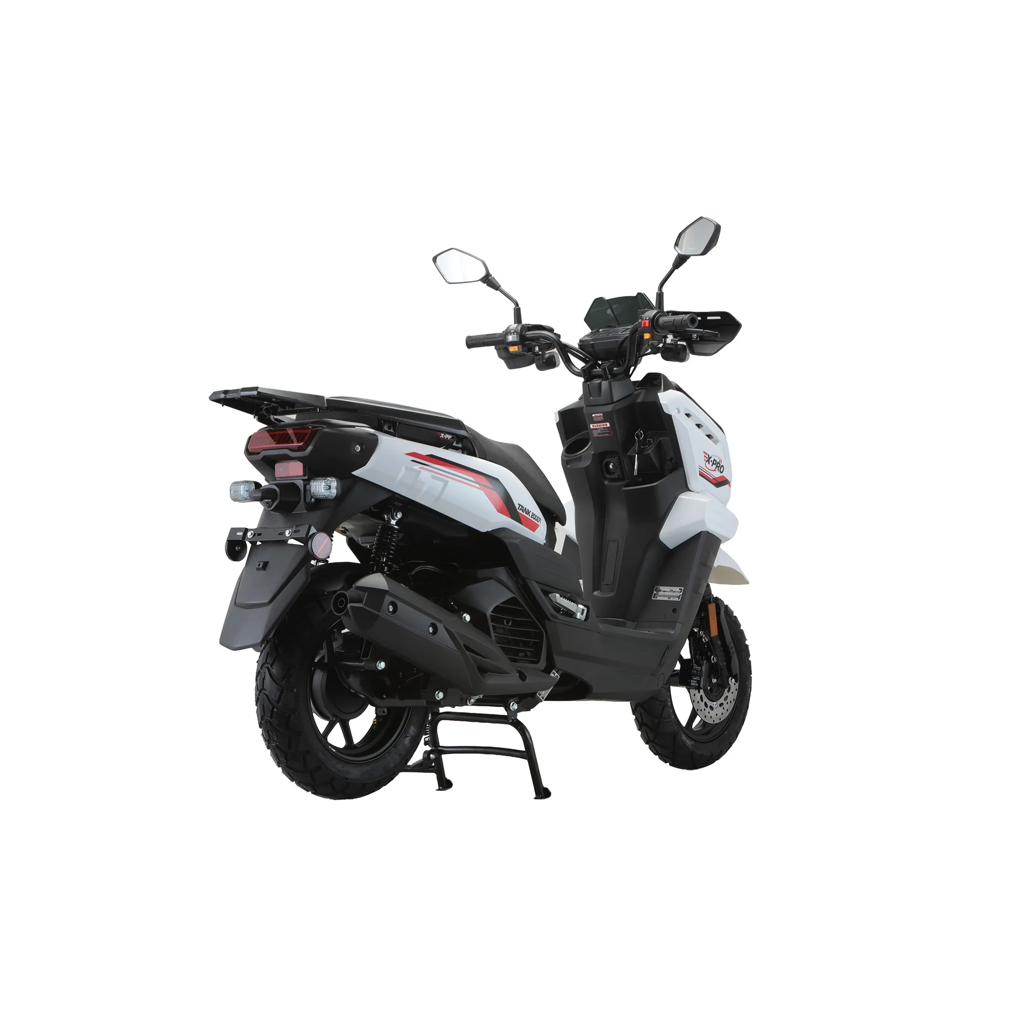 Free Shipping! X-PRO TANK 200 EFI Electronic Fuel Injection Moped Scooter with 12" Alloy Wheels! LED Lights! - Image 17