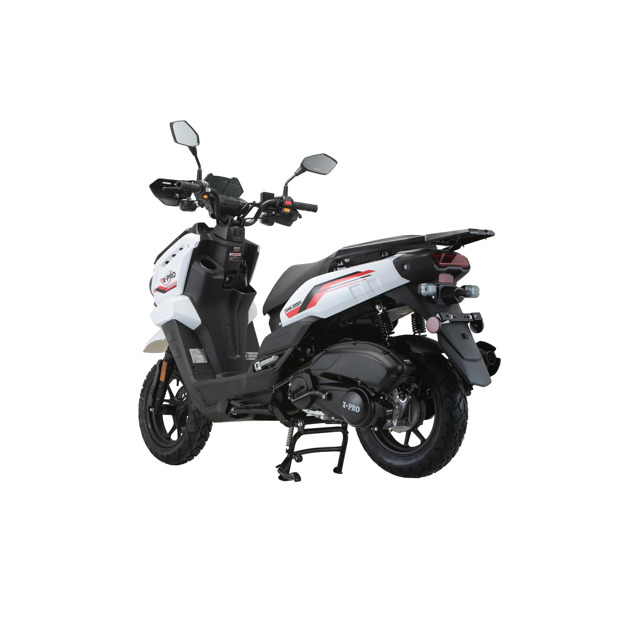 Free Shipping! X-PRO TANK 200 EFI Electronic Fuel Injection Moped Scooter with 12" Alloy Wheels! LED Lights! - Image 19