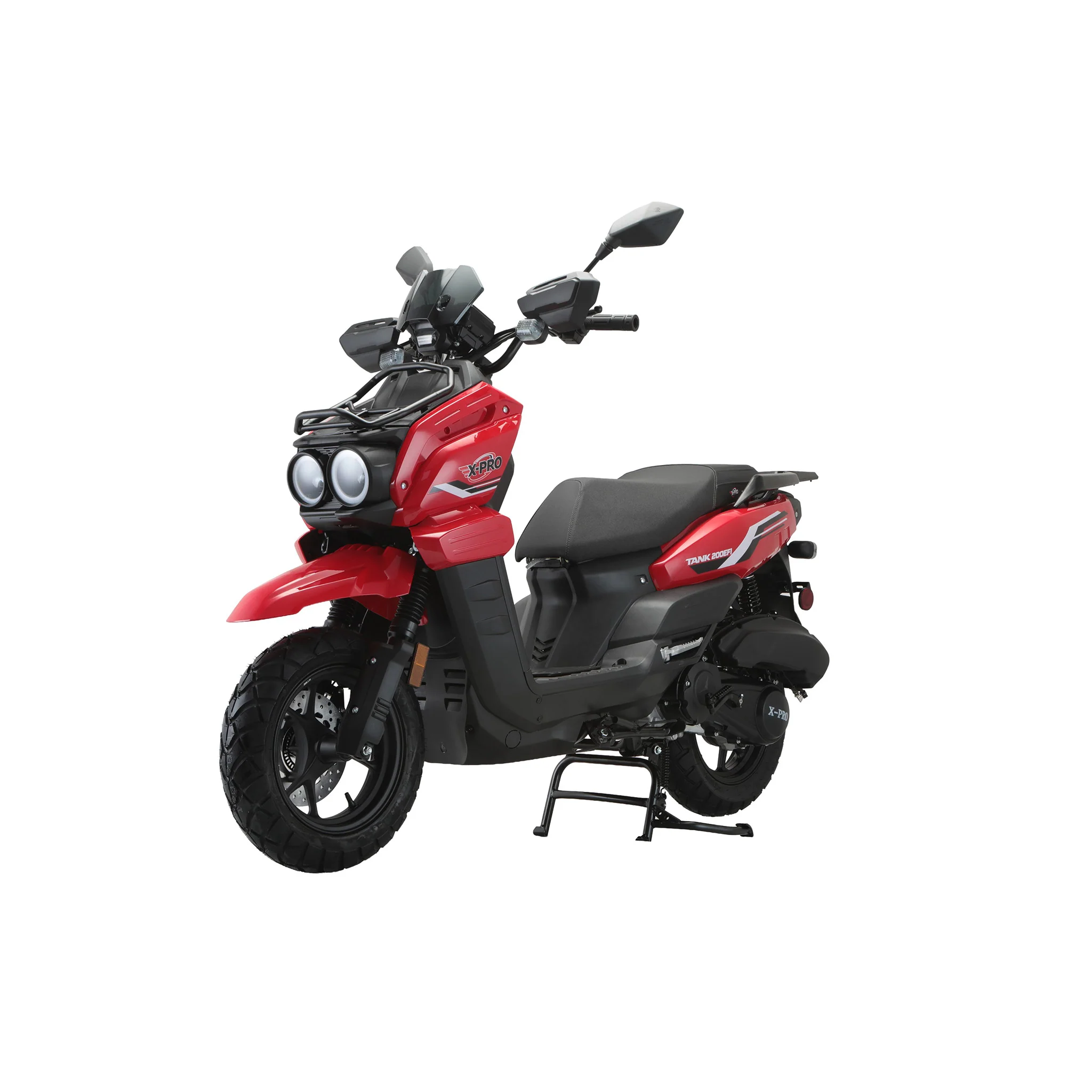 Free Shipping! X-PRO TANK 200 EFI Electronic Fuel Injection Moped Scooter with 12" Alloy Wheels! LED Lights! - Image 22