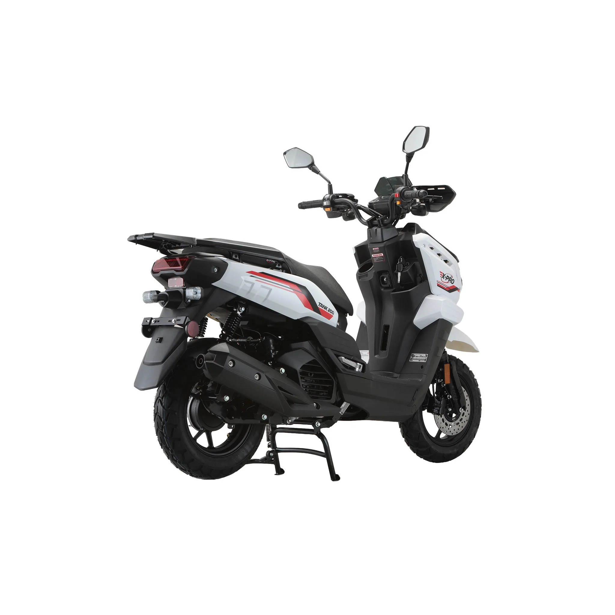 Free Shipping! X-PRO Tank 200 Moped Scooter with 12" Aluminum Wheels! Electric/Kick Start, LED Lights! - Image 17