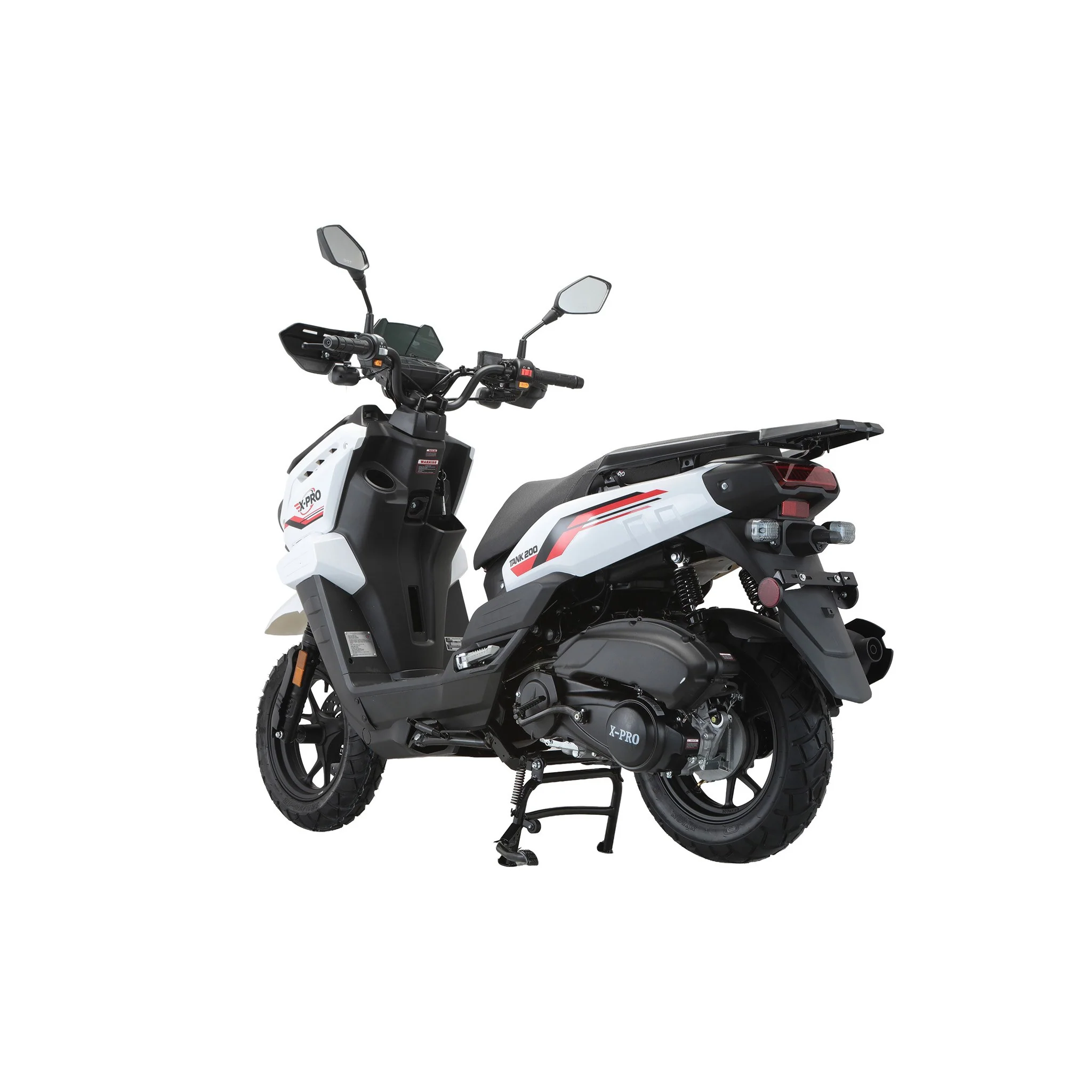 Free Shipping! X-PRO Tank 200 Moped Scooter with 12" Aluminum Wheels! Electric/Kick Start, LED Lights! - Image 19