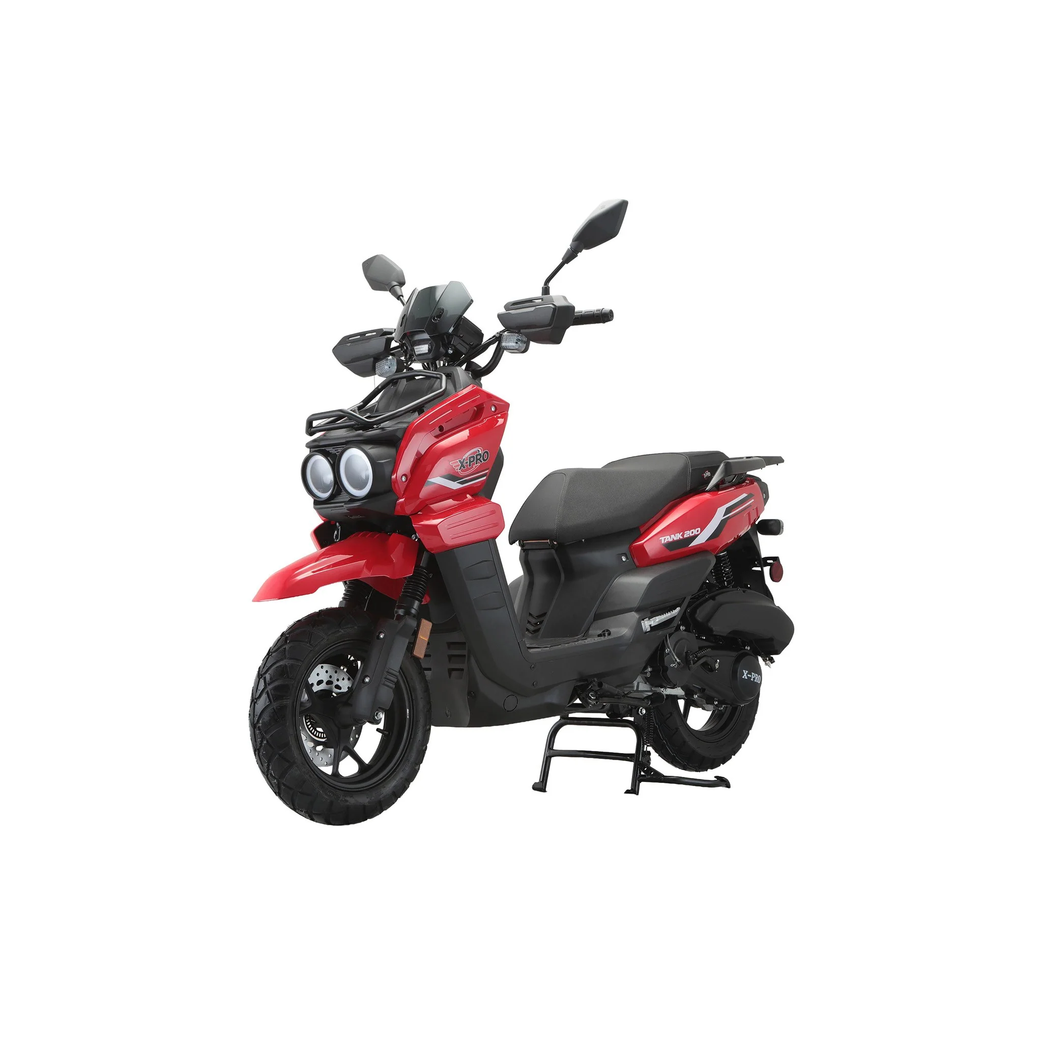 Free Shipping! X-PRO Tank 200 Moped Scooter with 12" Aluminum Wheels! Electric/Kick Start, LED Lights! - Image 22