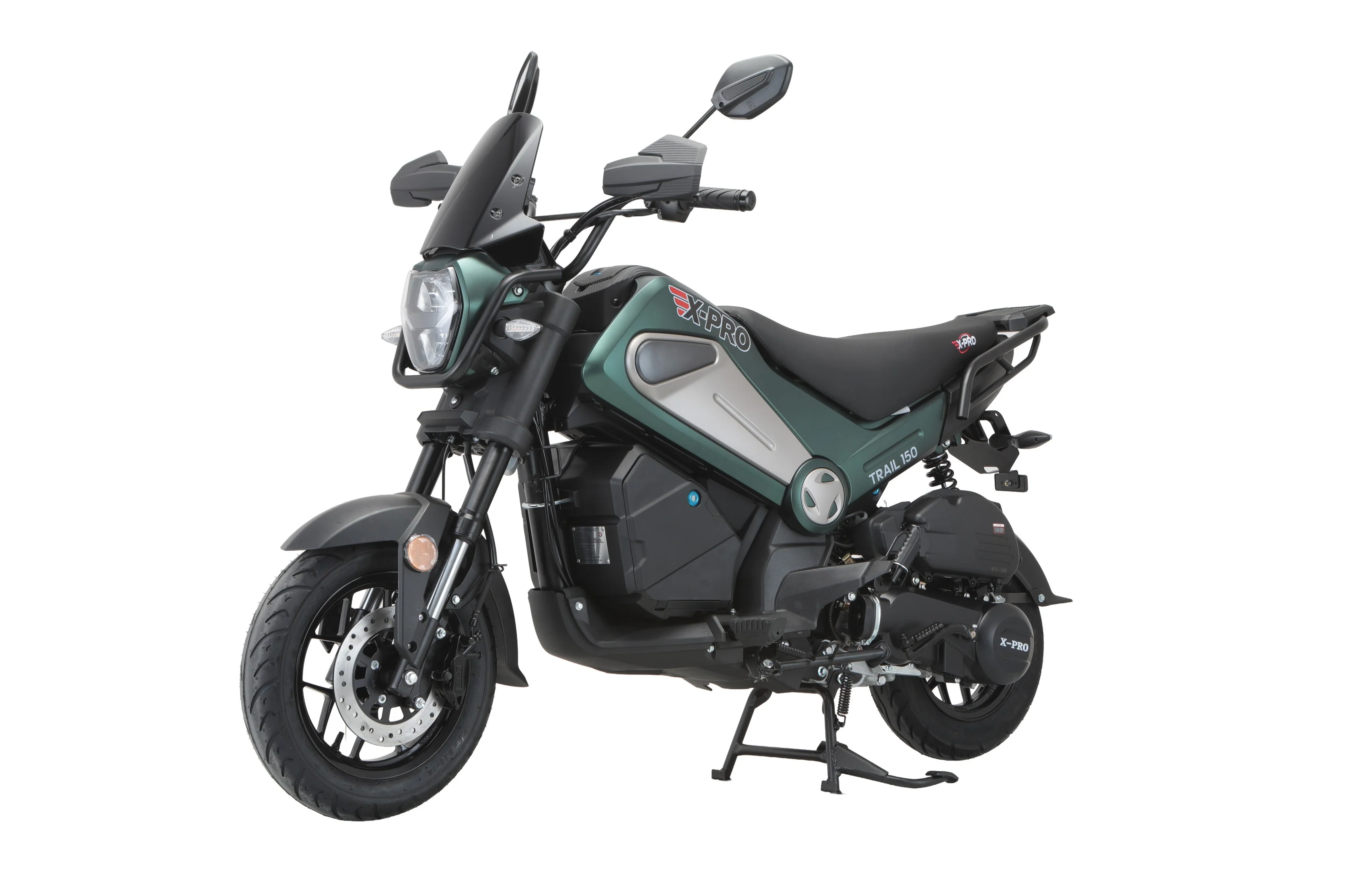Free Shipping! X-PRO Trail 150 Motorcycle with Automatic Transmission, Electric/Kick Start! 12"/10" Aluminum Wheels! LED Lights! - Image 3