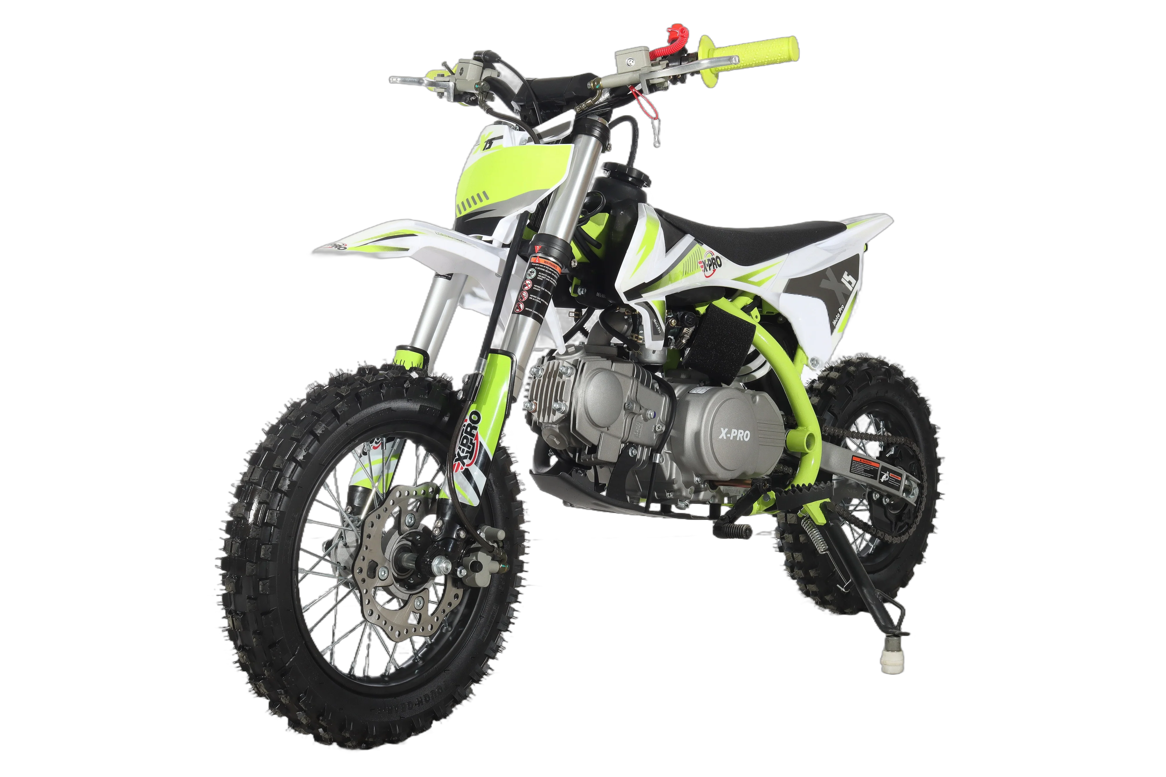 Free Shipping! X-PRO X15 110cc Dirt Bike with Semi-Automatic Transmission, Kick Start, Hydraulic Disc Brake! Chain Drive! 12in/10in Wheels! - Image 21