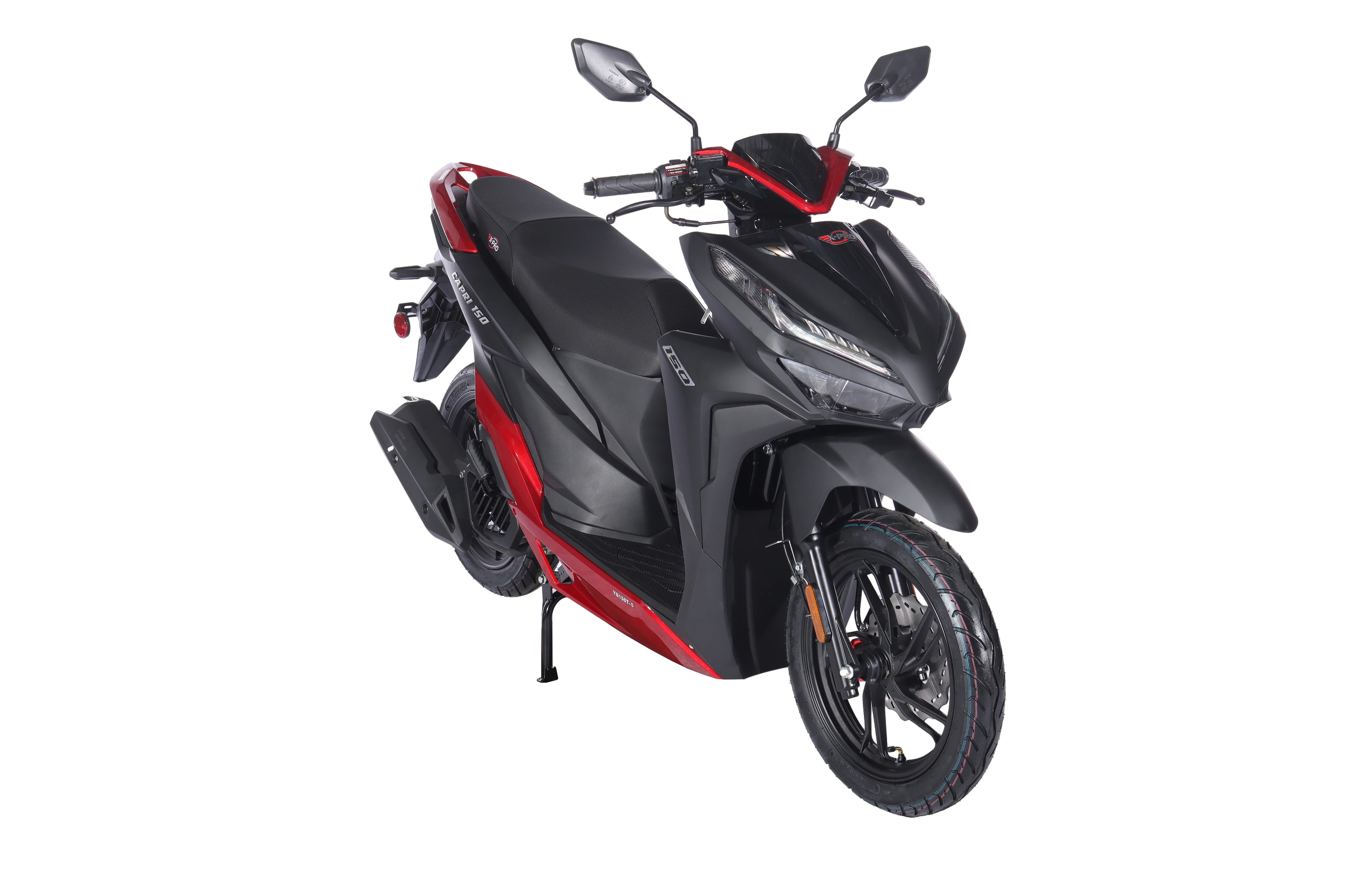 Free Shipping! X-PRO Capri 150cc Moped Scooter with 14in Aluminum Wheels, Electric/Kick Start! Large LED Lights! - Image 3