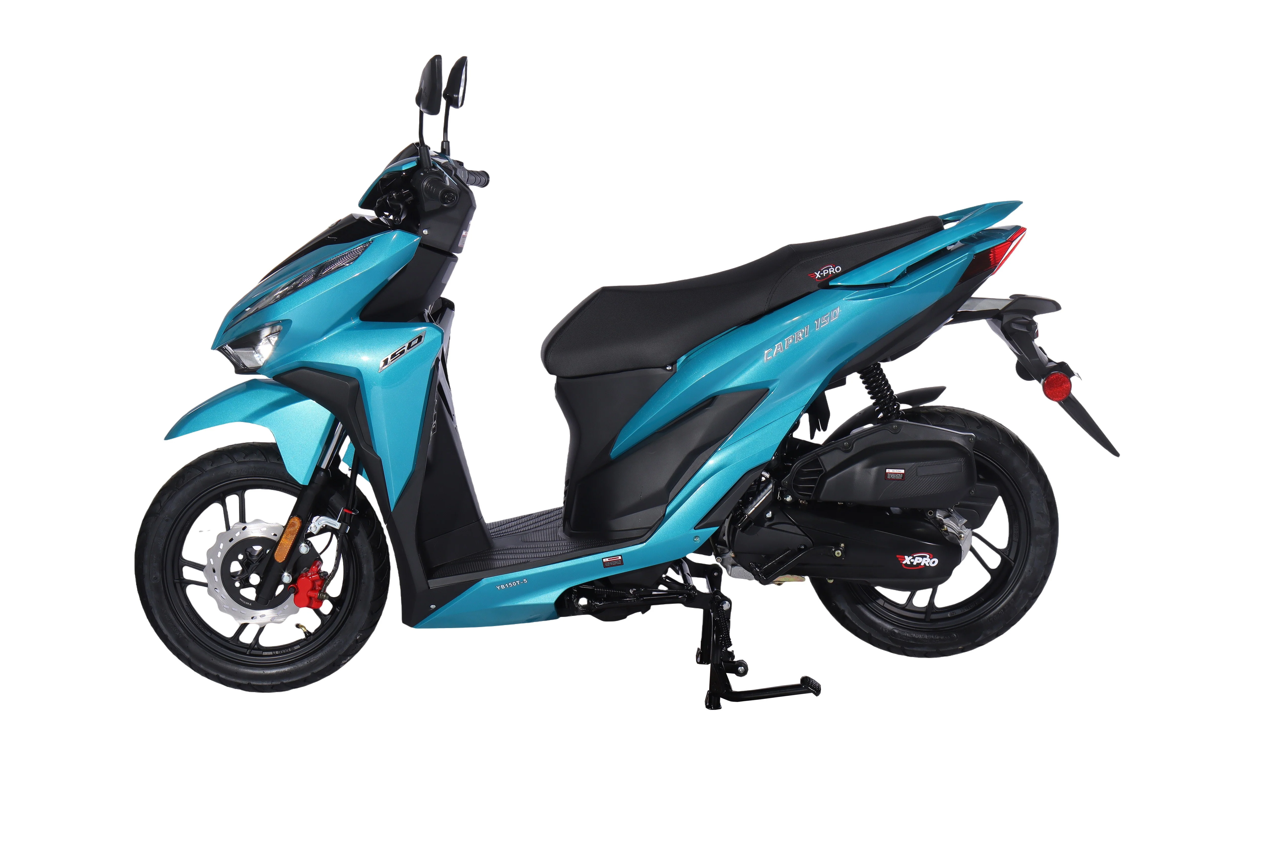 Free Shipping! X-PRO Capri 150cc Moped Scooter with 14in Aluminum Wheels, Electric/Kick Start! Large LED Lights! - Image 32