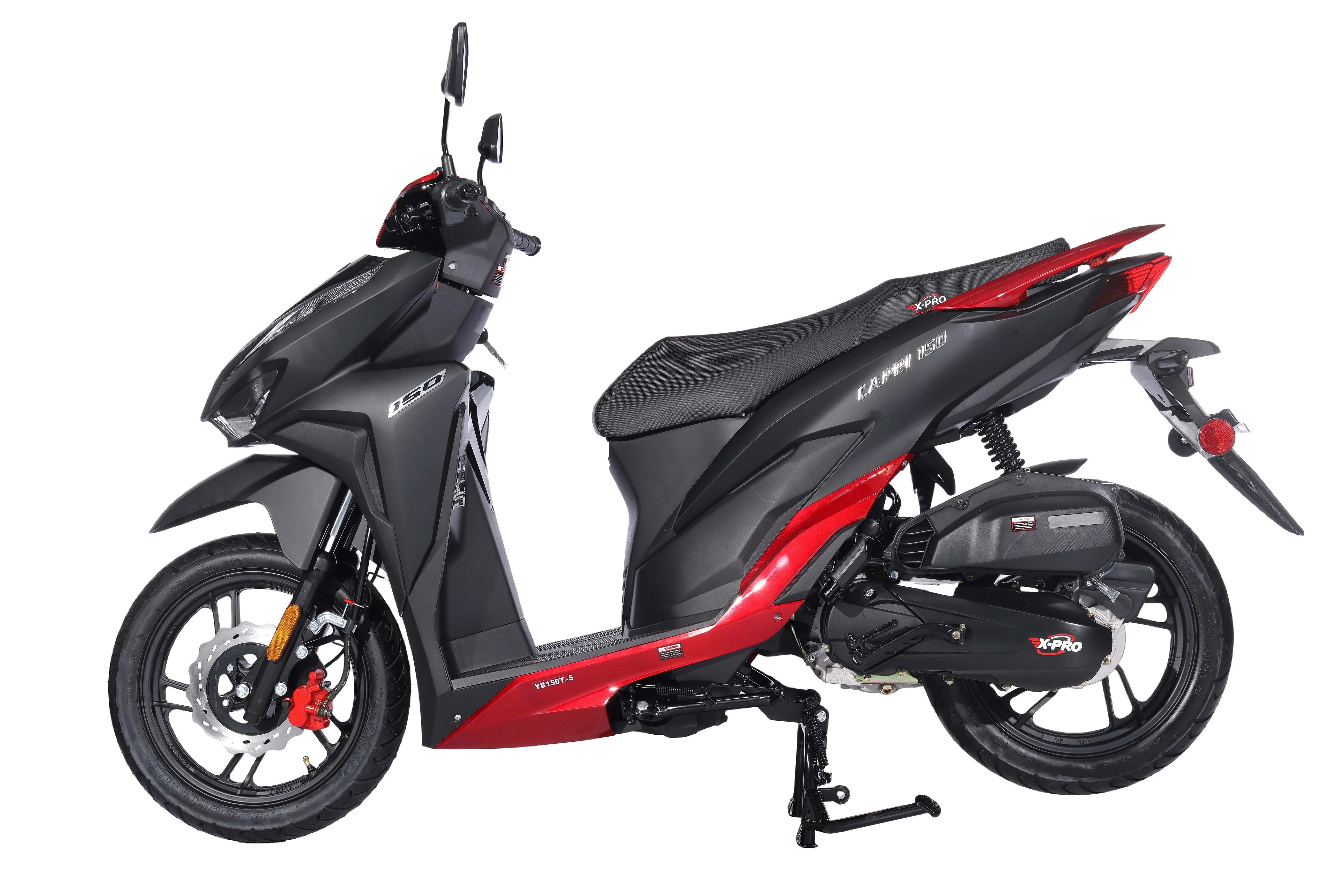 Free Shipping! X-PRO Capri 150cc Moped Scooter with 14in Aluminum Wheels, Electric/Kick Start! Large LED Lights! - Image 8