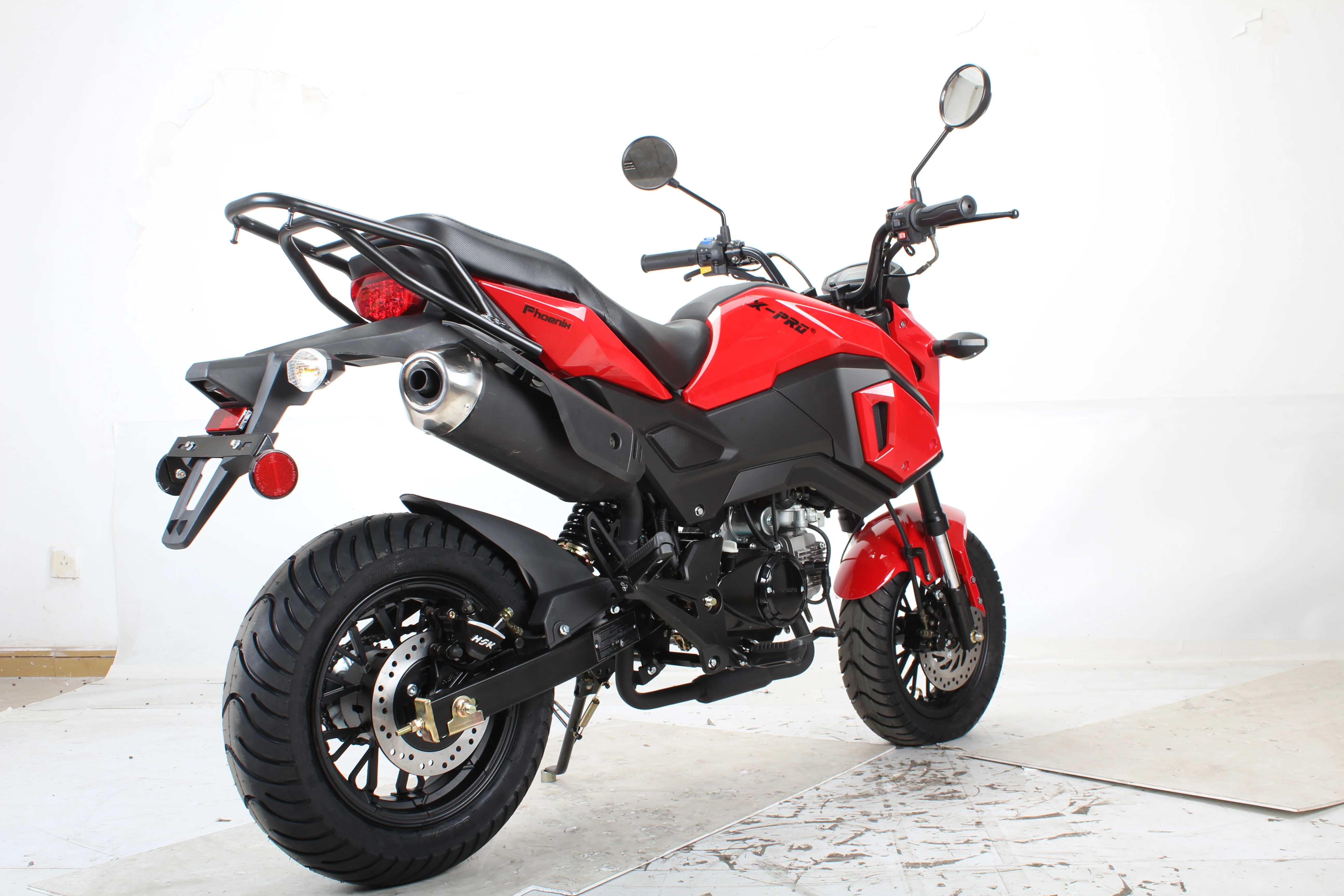 Free shipping! X-PRO 125cc Vader Motorcycle with Manual Transmission, Electric Start! Dual Headlights! Big 12in Wheels! - Image 13