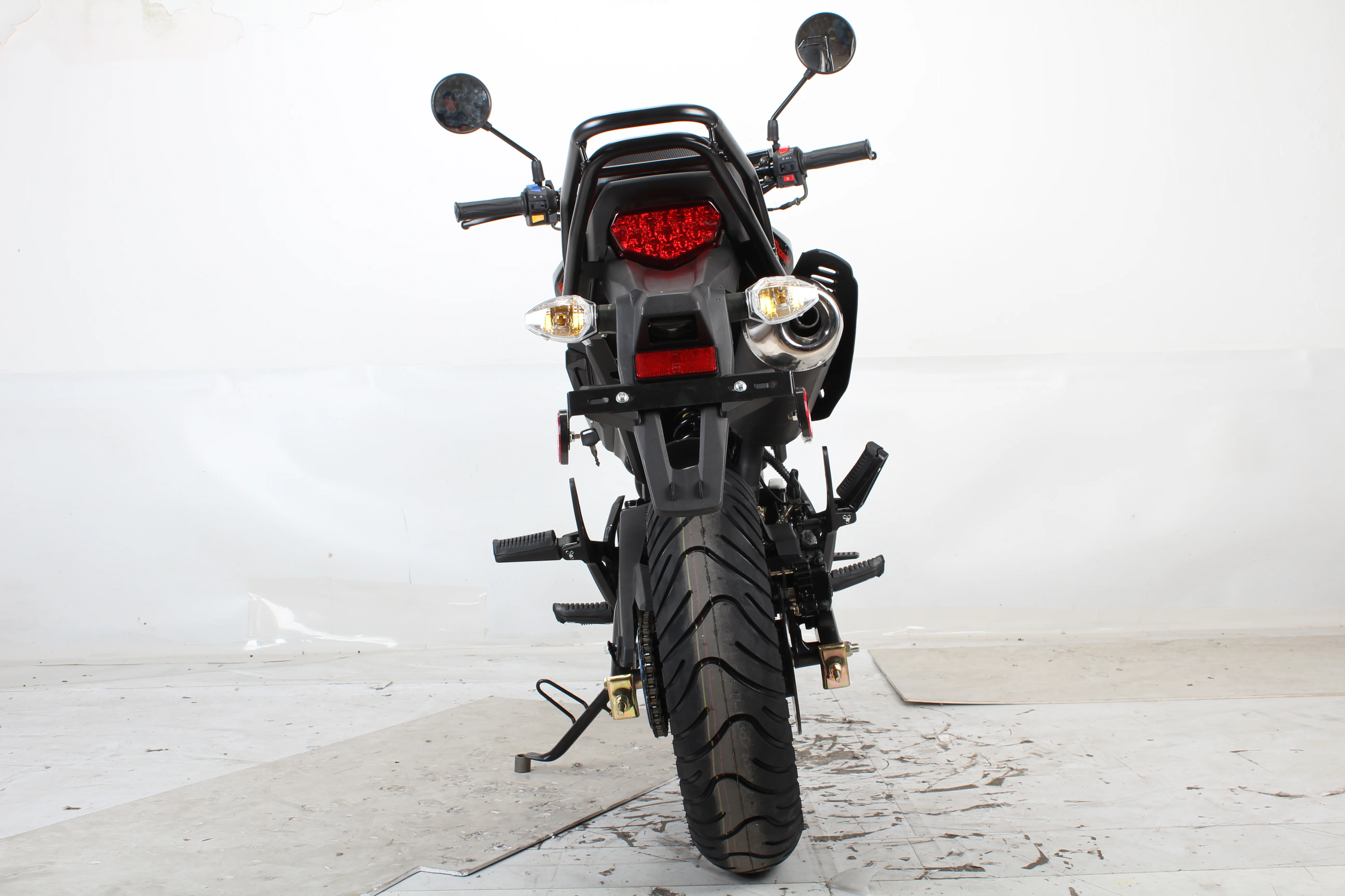 Free shipping! X-PRO 125cc Vader Motorcycle with Manual Transmission, Electric Start! Dual Headlights! Big 12in Wheels! - Image 6